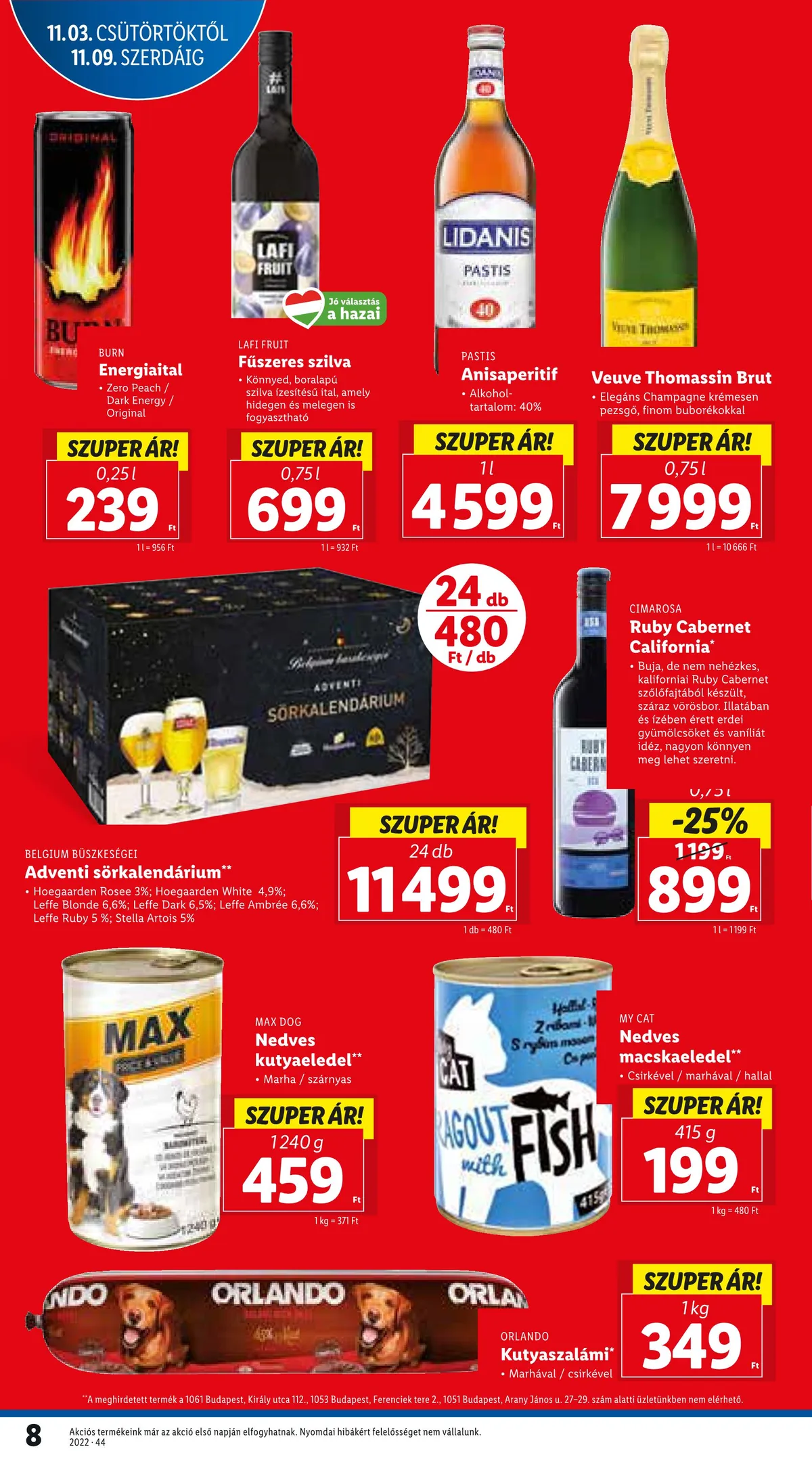 Lidl akciós újság 11.03–11.09 – 8. oldal