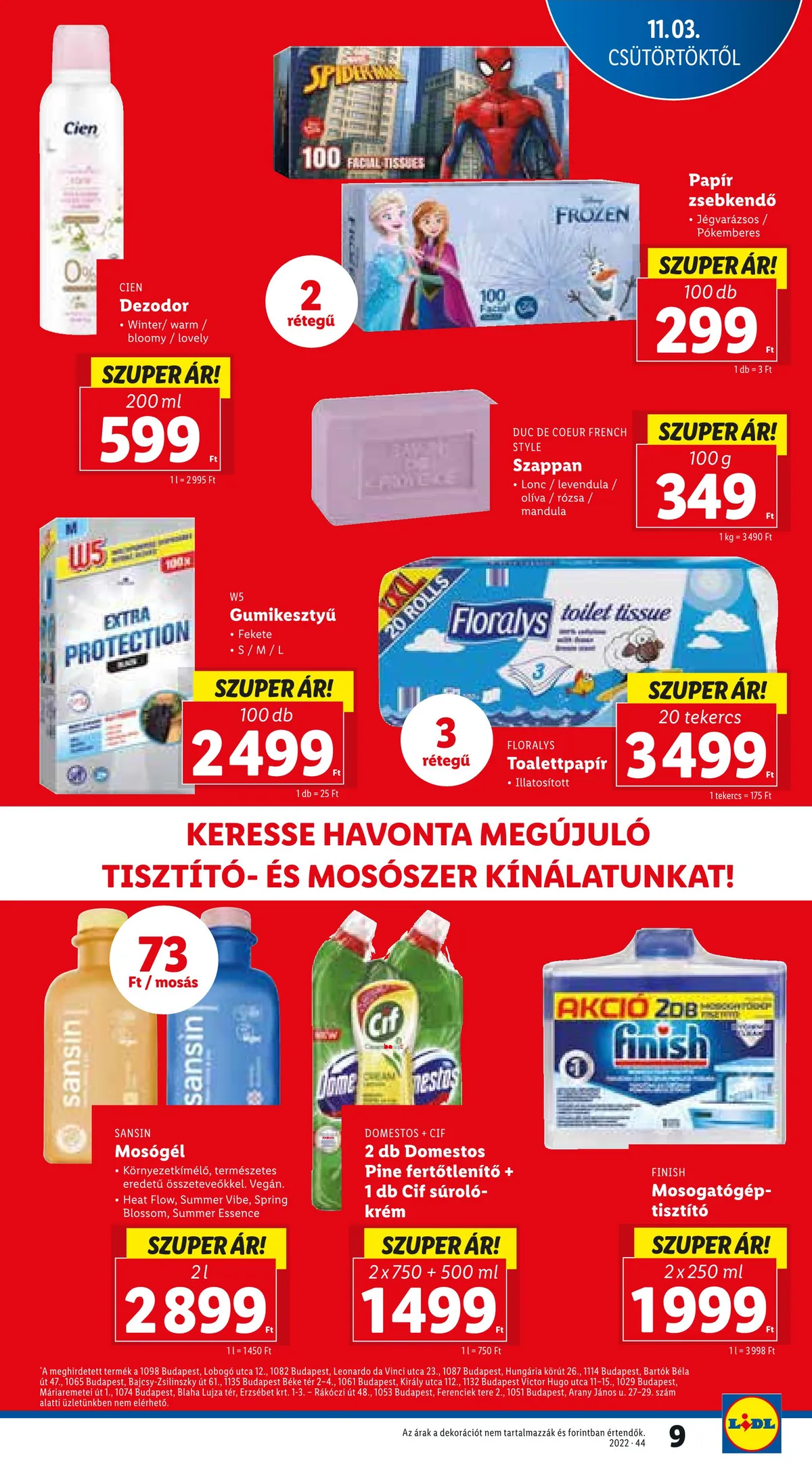 Lidl akciós újság 11.03–11.09 – 9. oldal