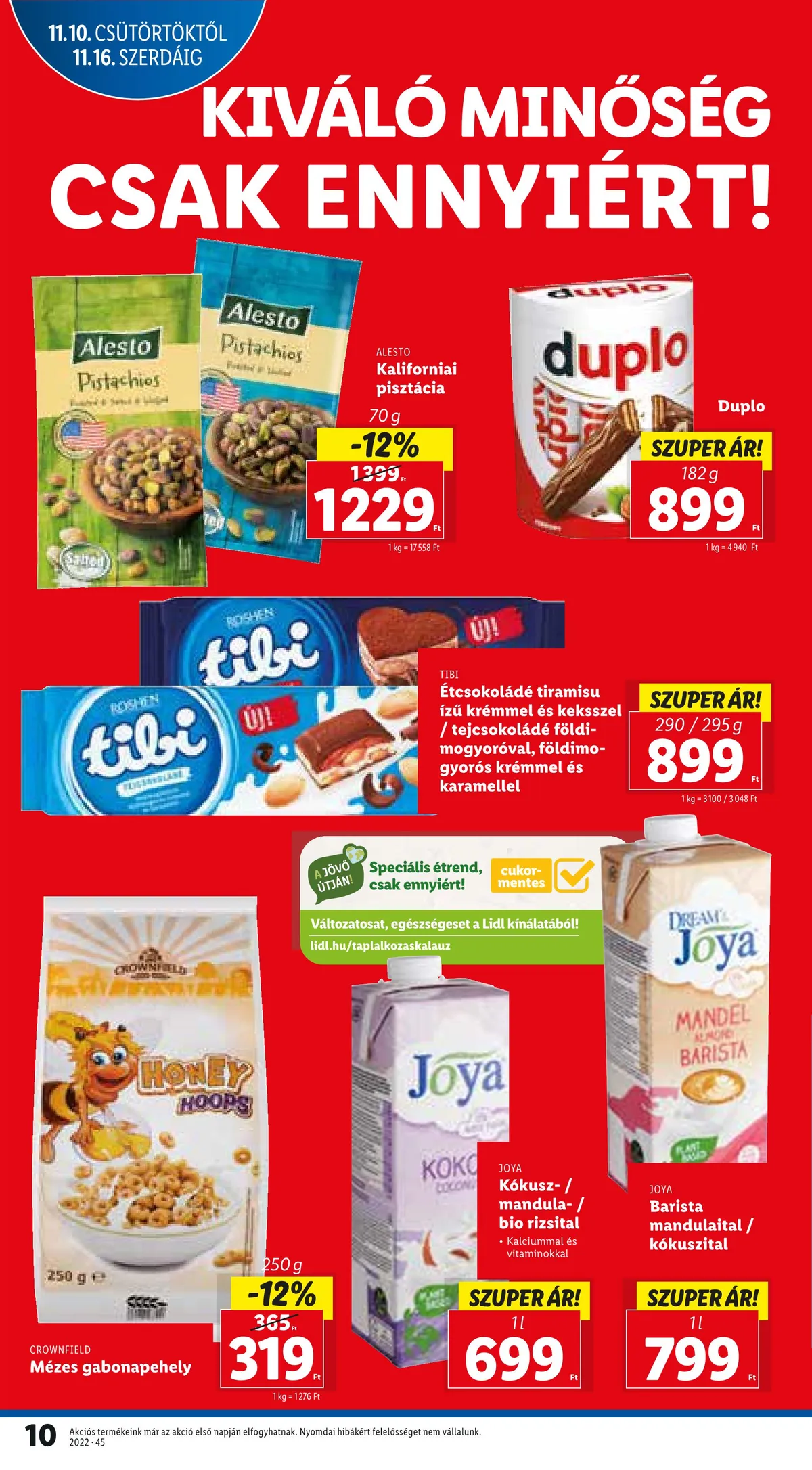 Lidl akciós újság 11.10–11.16 – 10. oldal
