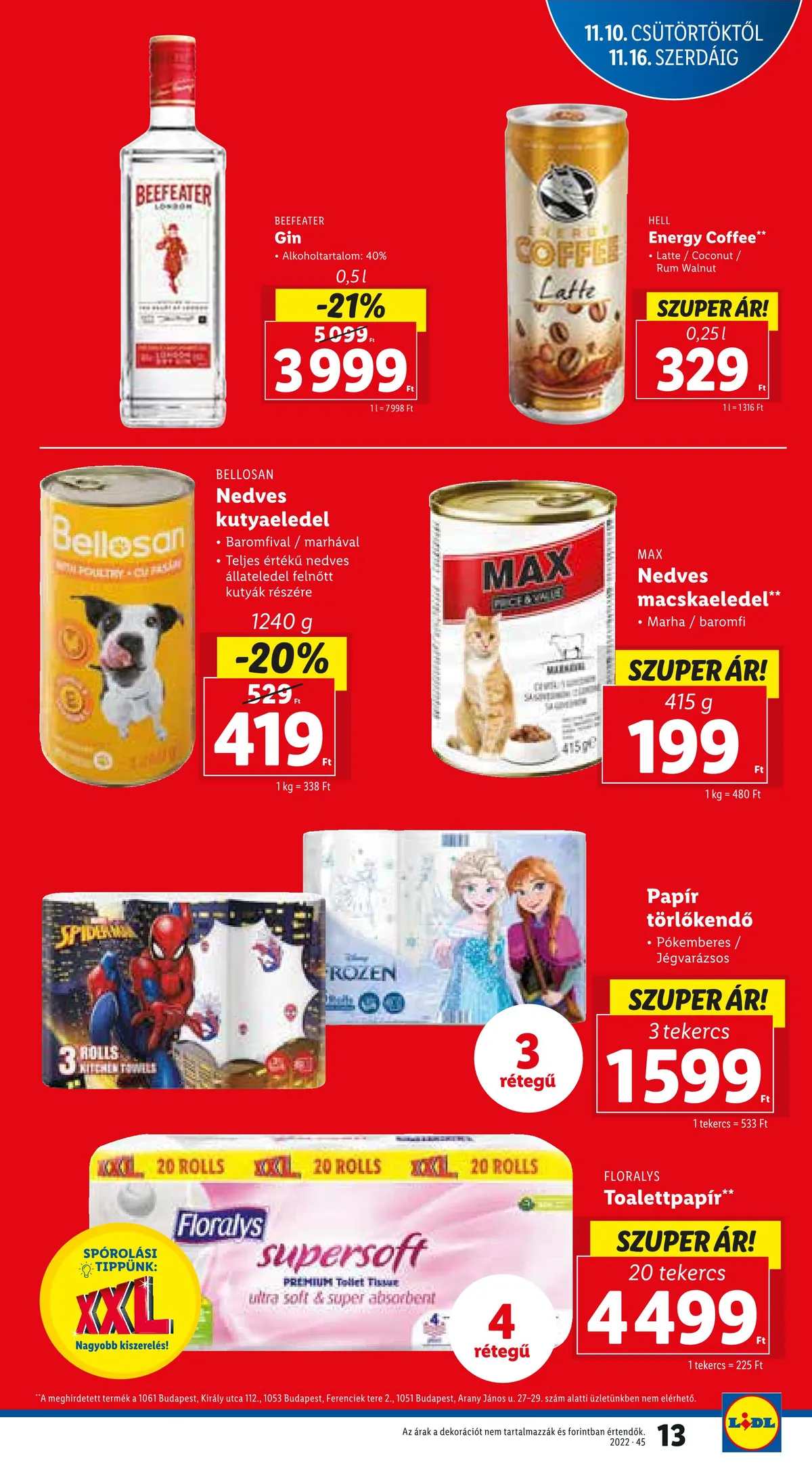 Lidl akciós újság 11.10–11.16 – 13. oldal