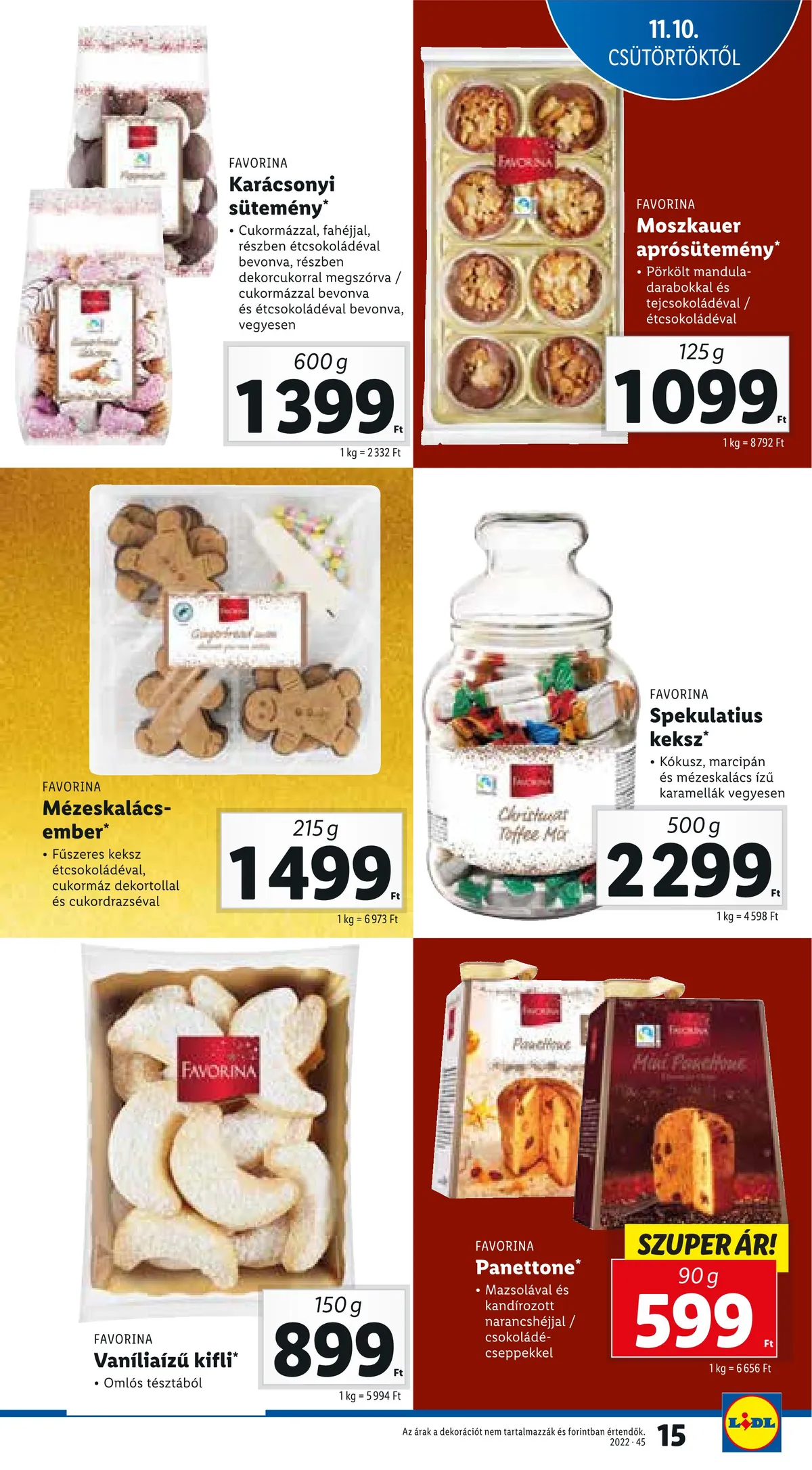 Lidl akciós újság 11.10–11.16 – 15. oldal