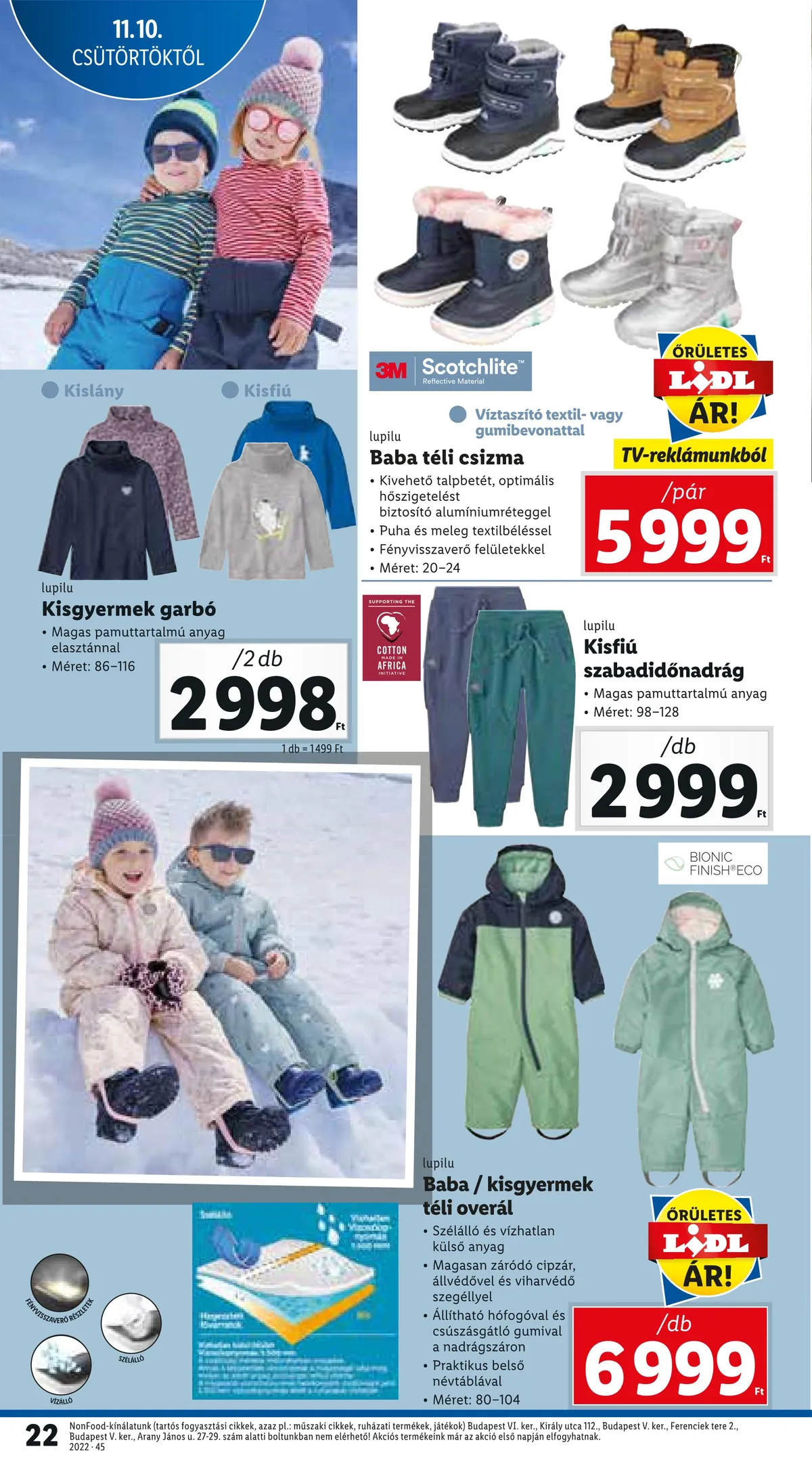Lidl akciós újság 11.10–11.16 – 22. oldal