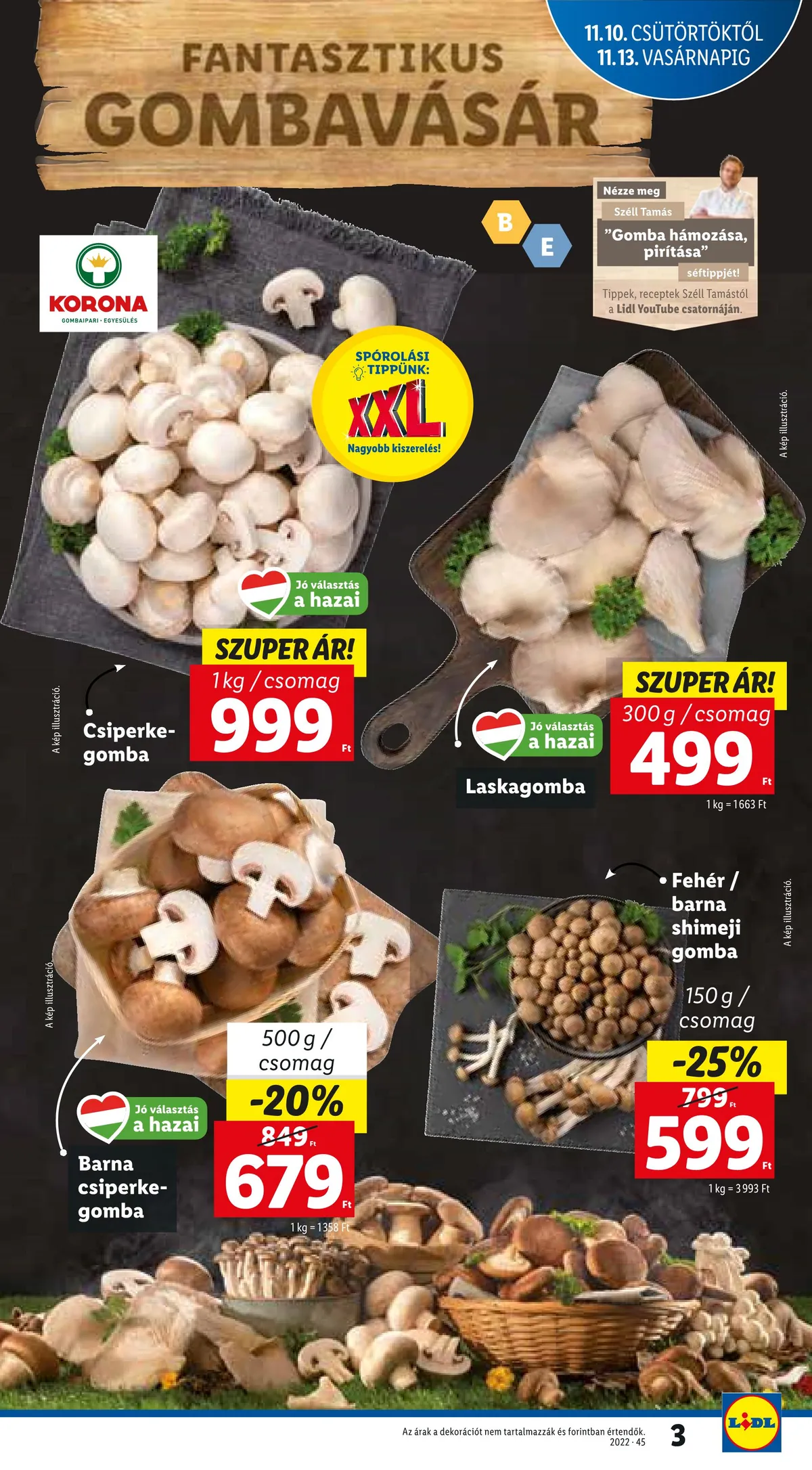Lidl akciós újság 11.10–11.16 – 3. oldal
