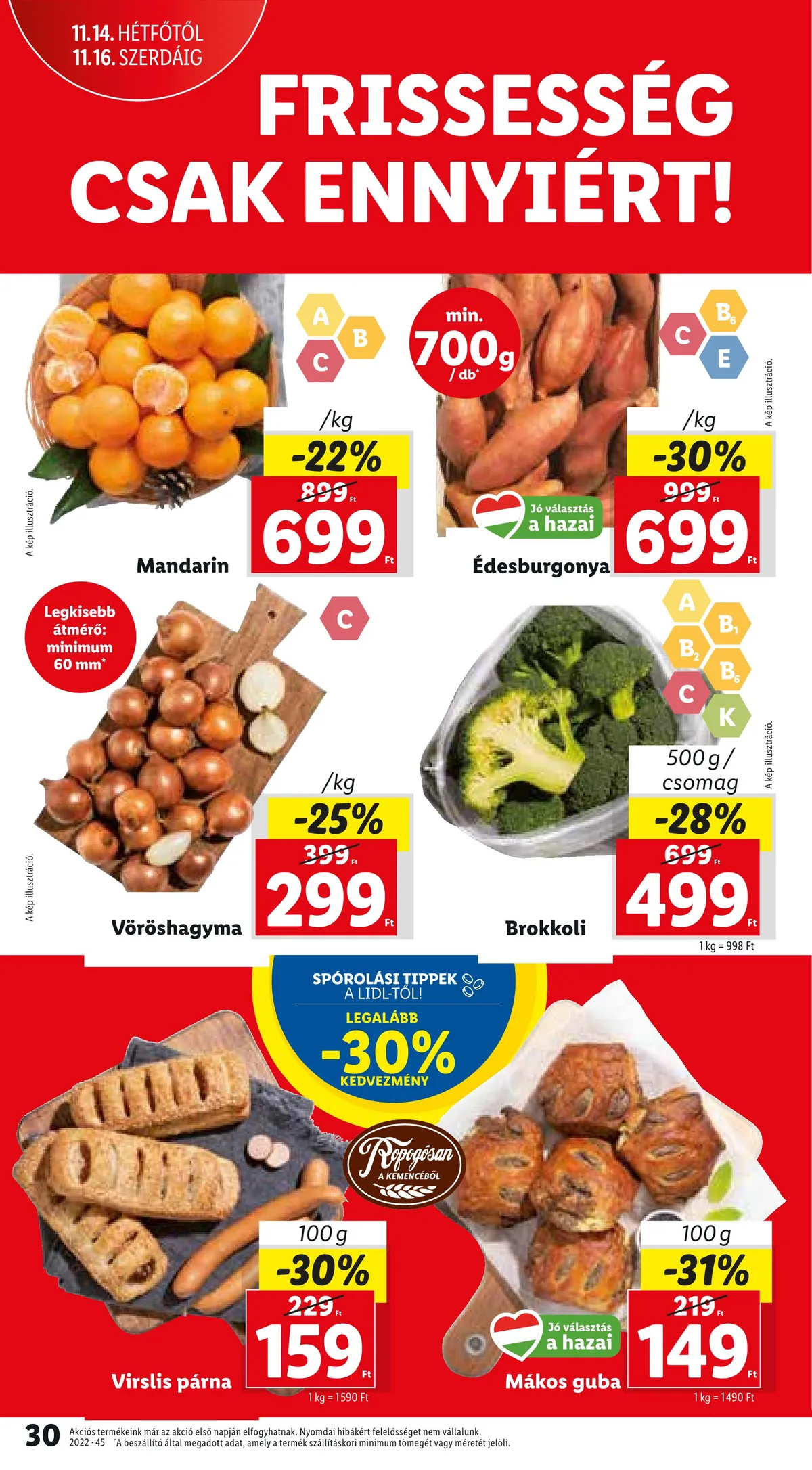 Lidl akciós újság 11.10–11.16 – 30. oldal