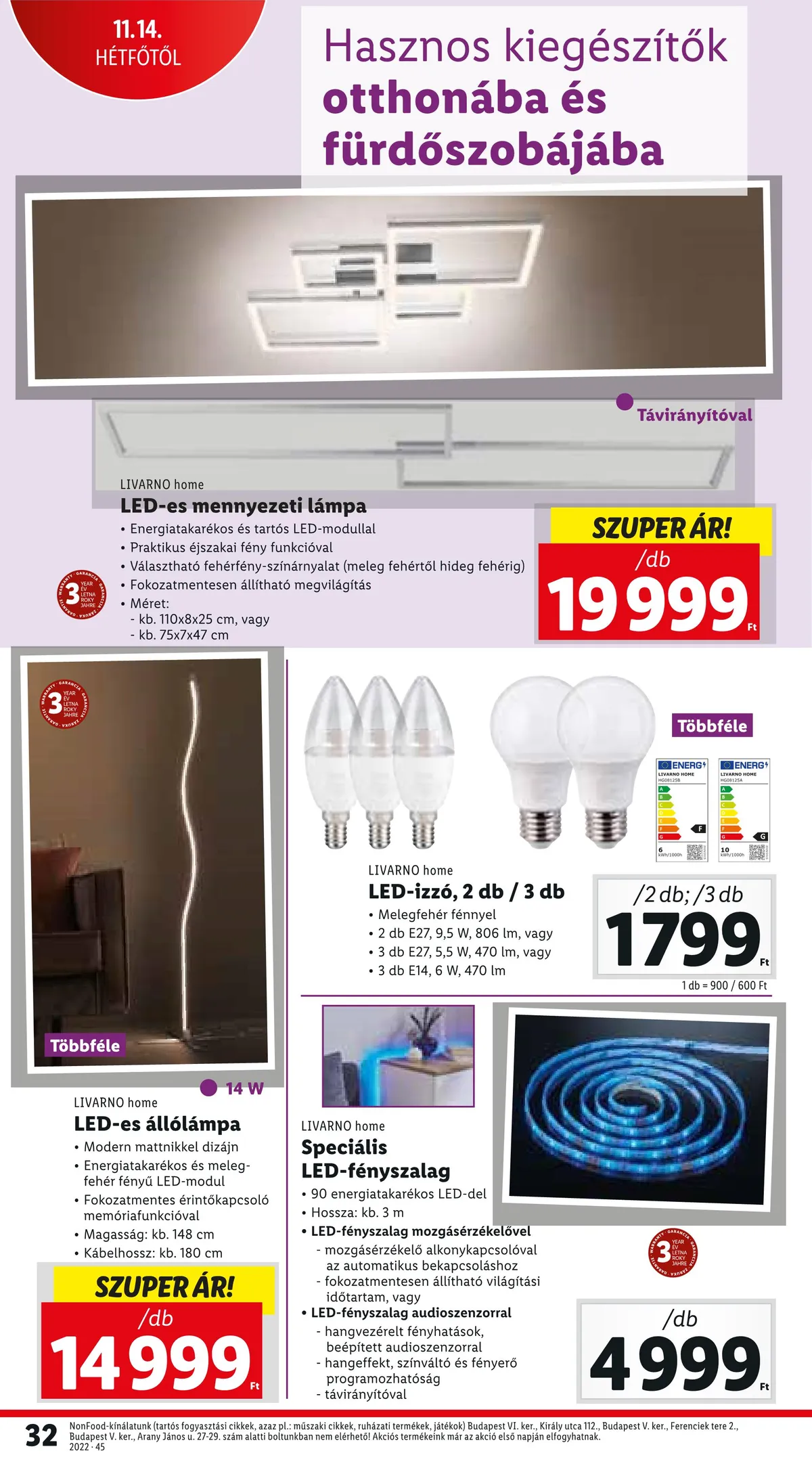 Lidl akciós újság 11.10–11.16 – 32. oldal