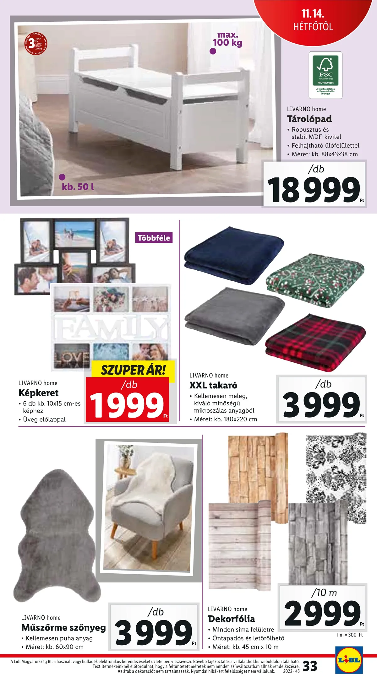 Lidl akciós újság 11.10–11.16 – 33. oldal