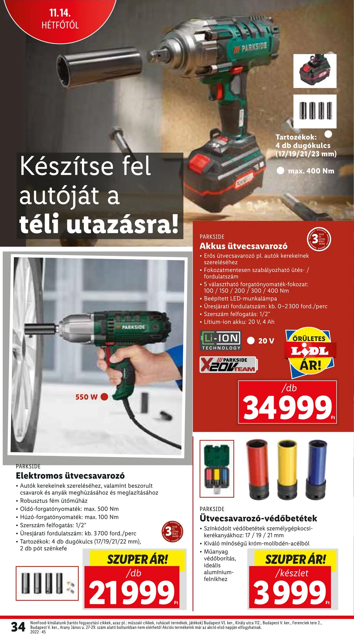 Lidl akciós újság 11.10–11.16 – 34. oldal