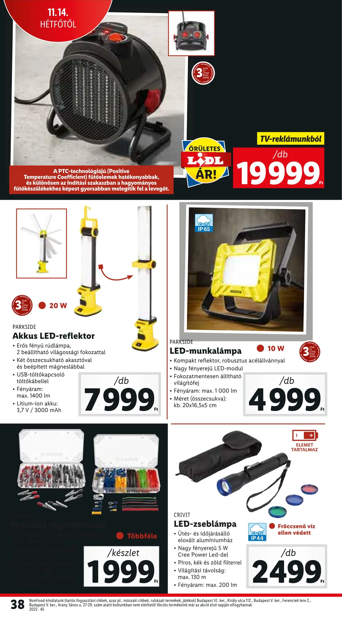 Lidl akciós újság 11.10–11.16 – 38. oldal