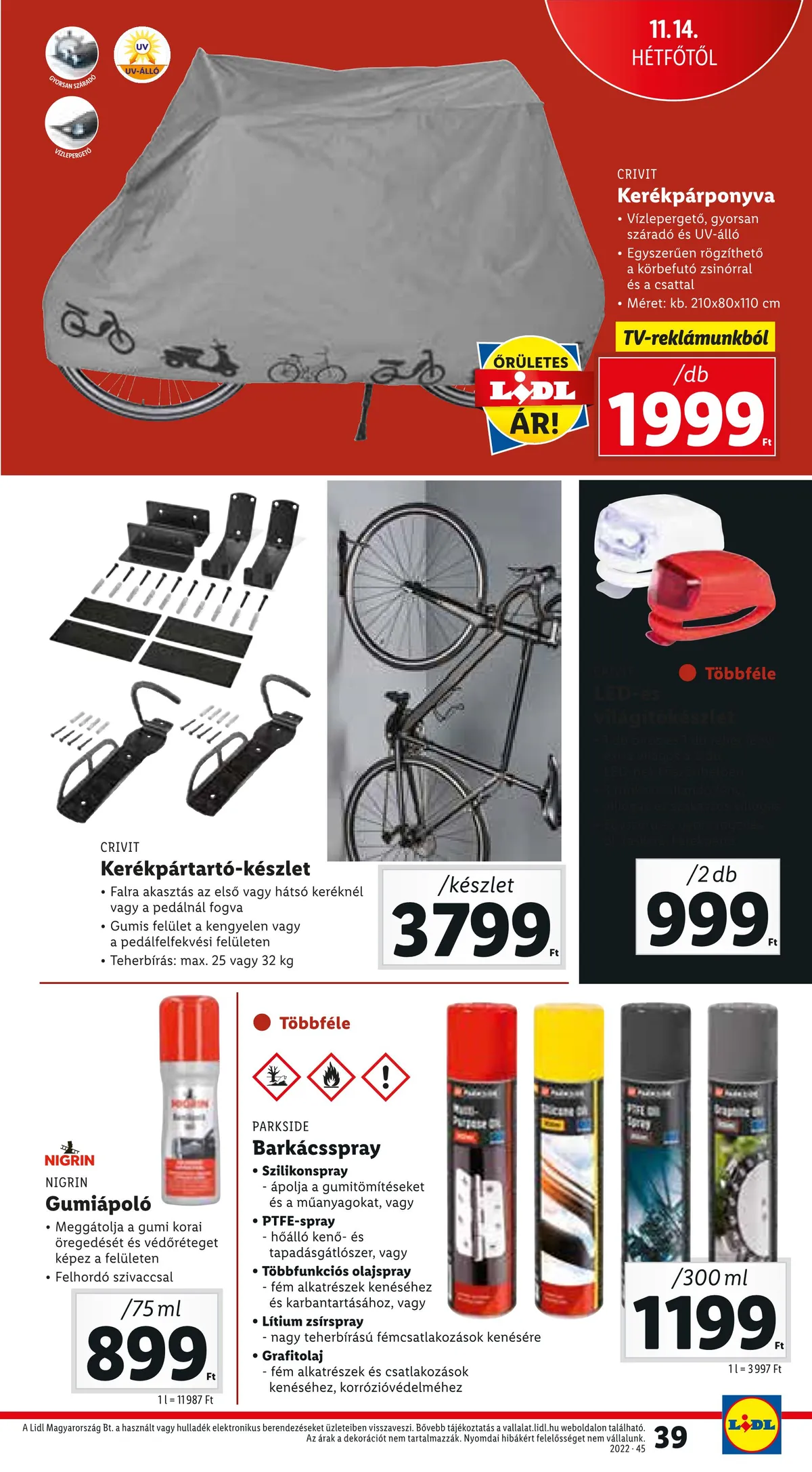 Lidl akciós újság 11.10–11.16 – 39. oldal