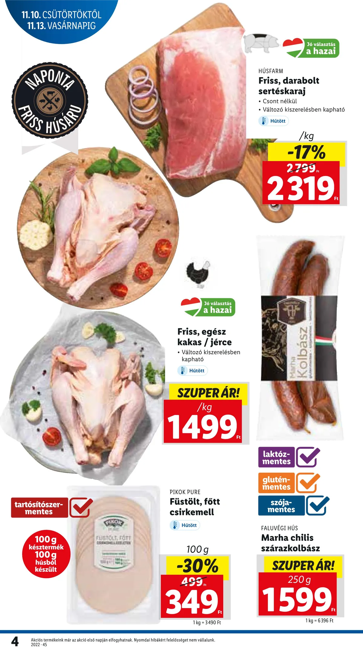 Lidl akciós újság 11.10–11.16 – 4. oldal