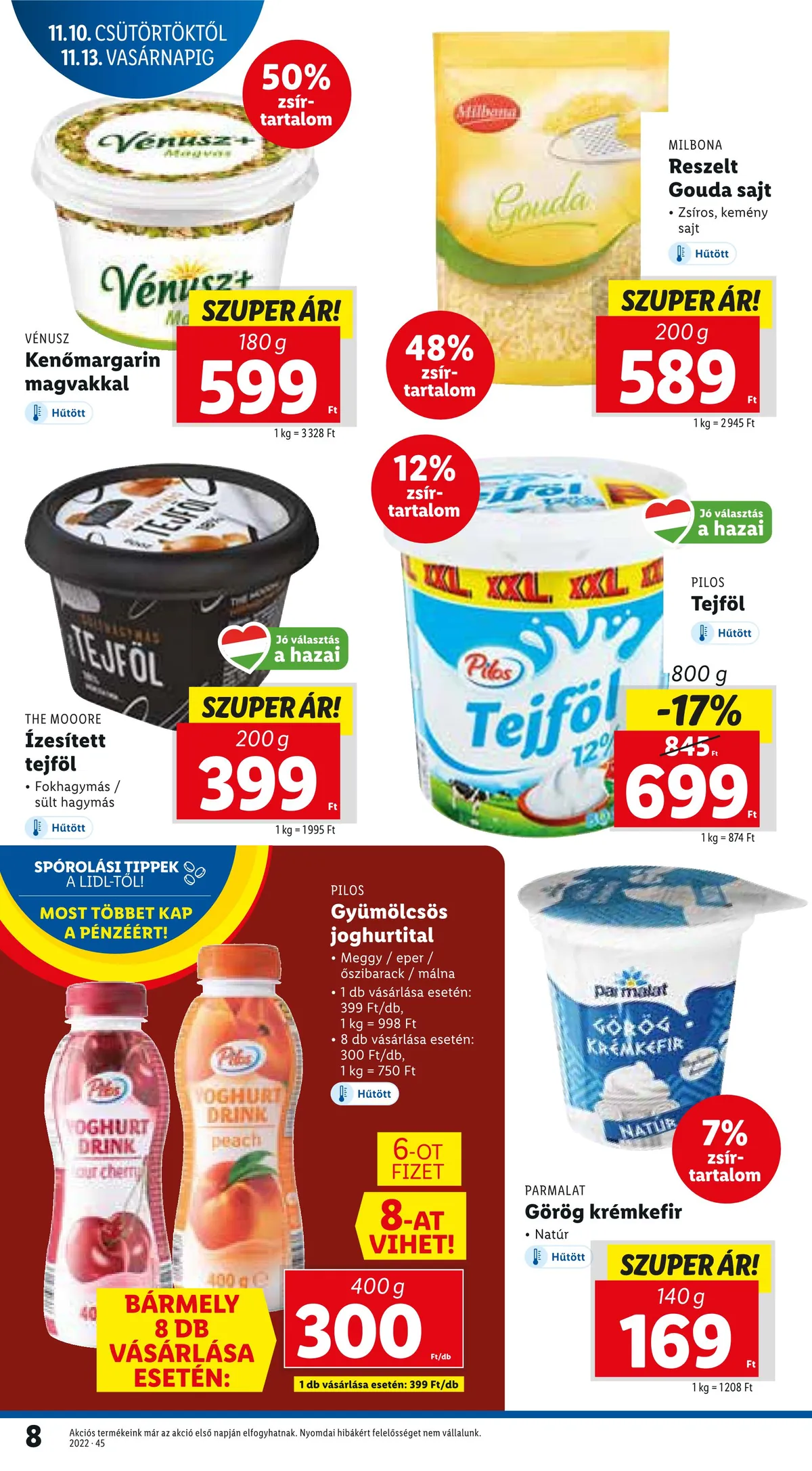 Lidl akciós újság 11.10–11.16 – 8. oldal