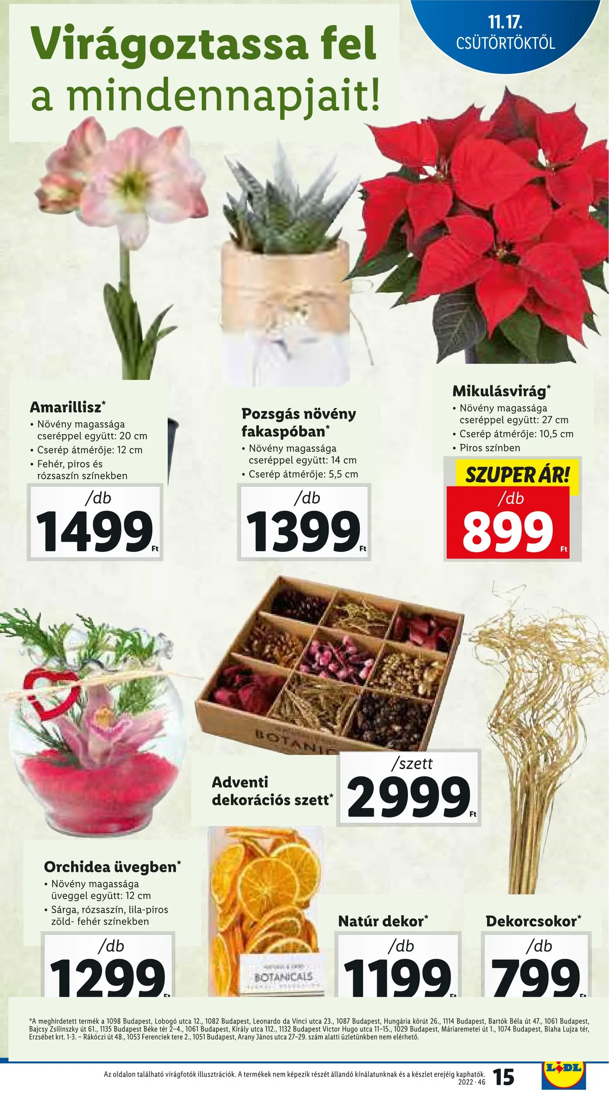 Lidl akciós újság 11.17–11.23 – 15. oldal