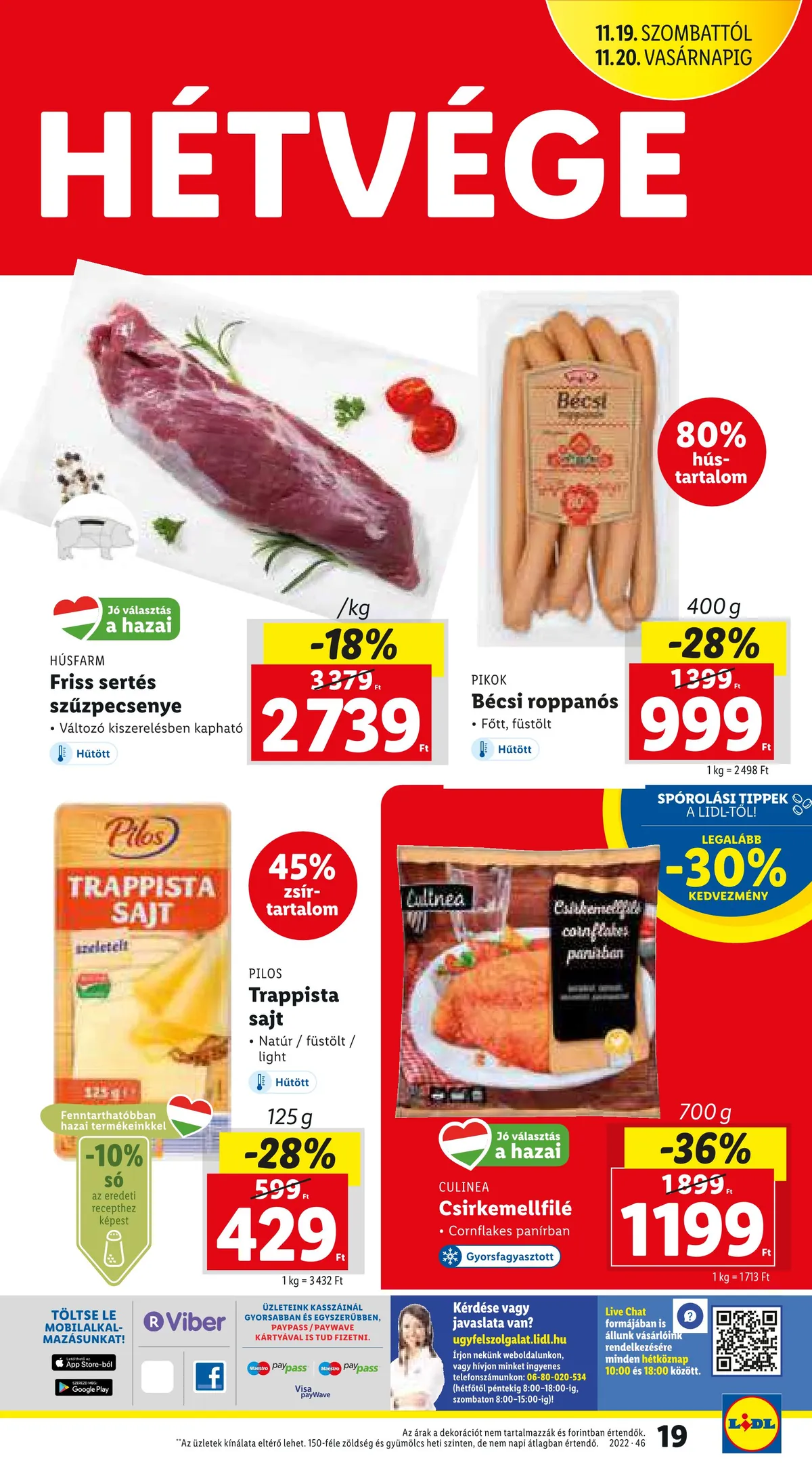 Lidl akciós újság 11.17–11.23 – 19. oldal