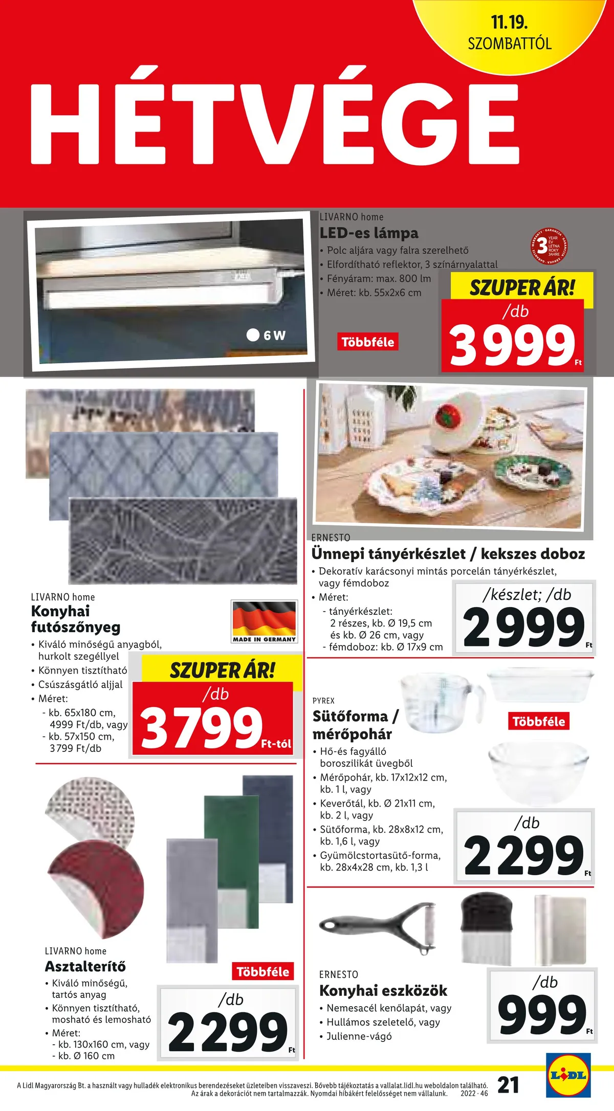 Lidl akciós újság 11.17–11.23 – 21. oldal