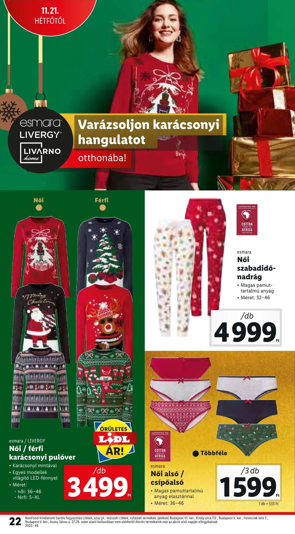 Lidl akciós újság 11.17–11.23 – 22. oldal