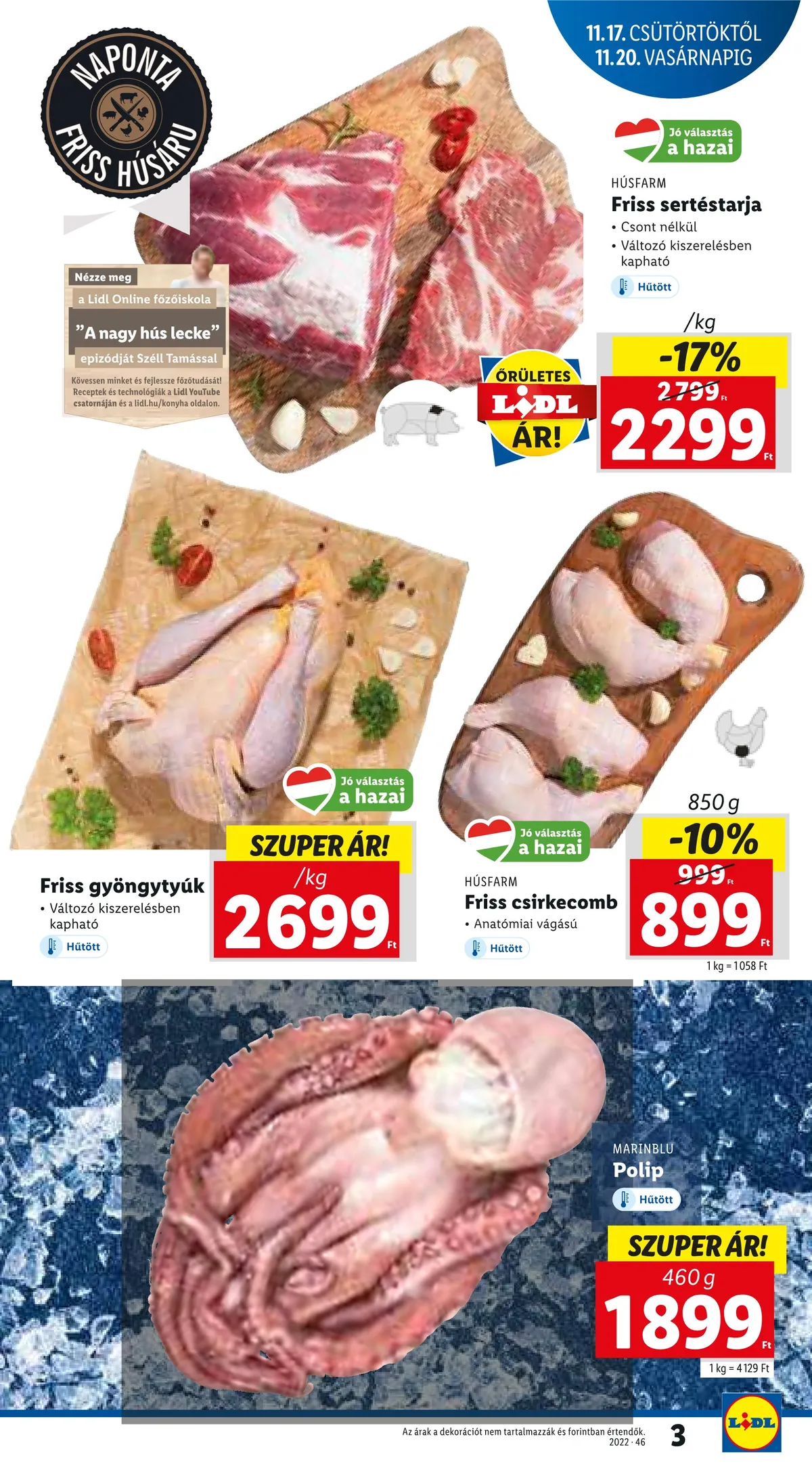 Lidl akciós újság 11.17–11.23 – 3. oldal