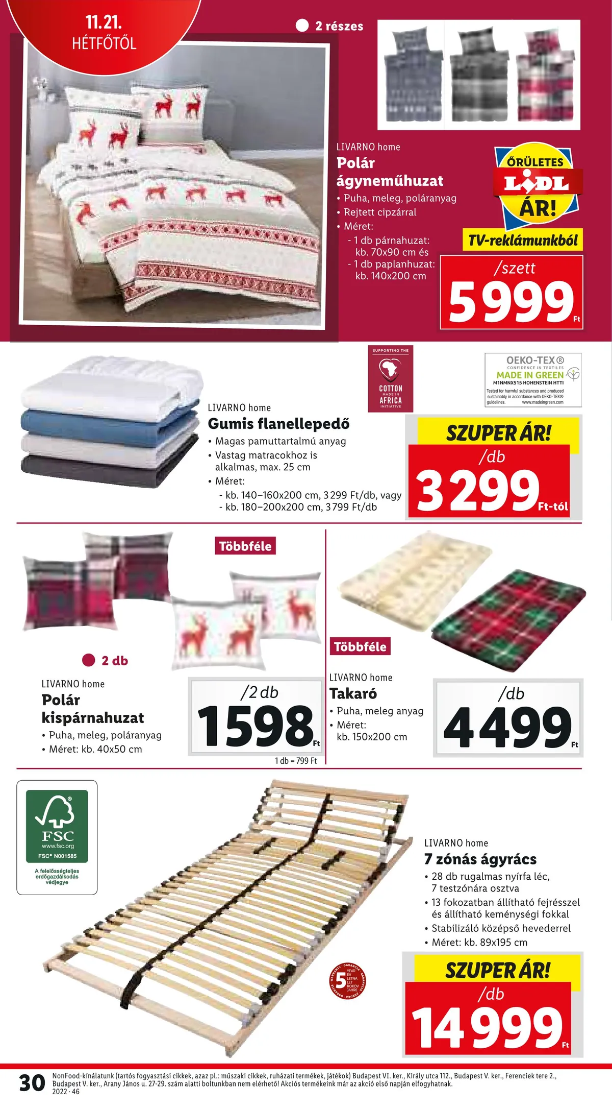 Lidl akciós újság 11.17–11.23 – 30. oldal
