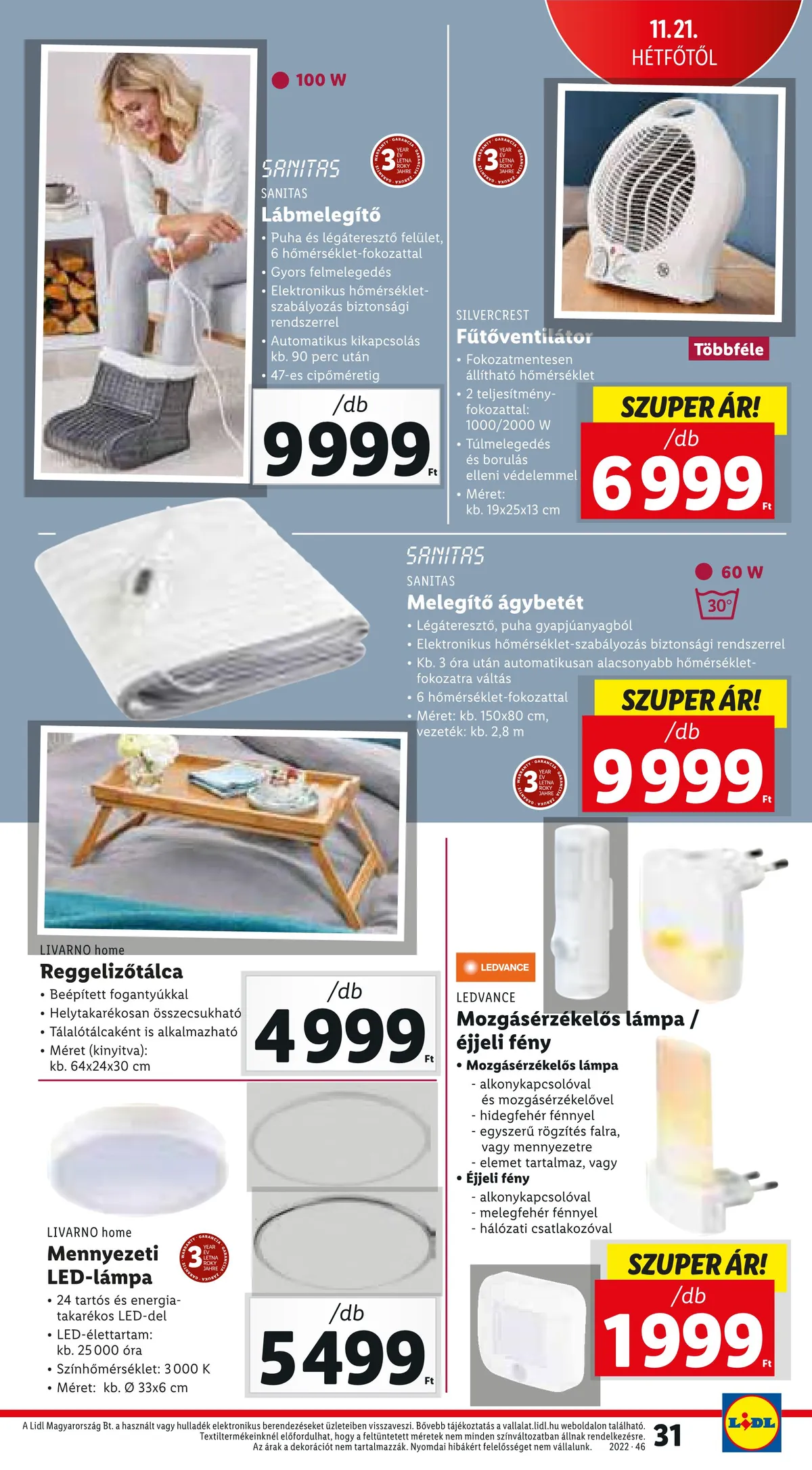 Lidl akciós újság 11.17–11.23 – 31. oldal