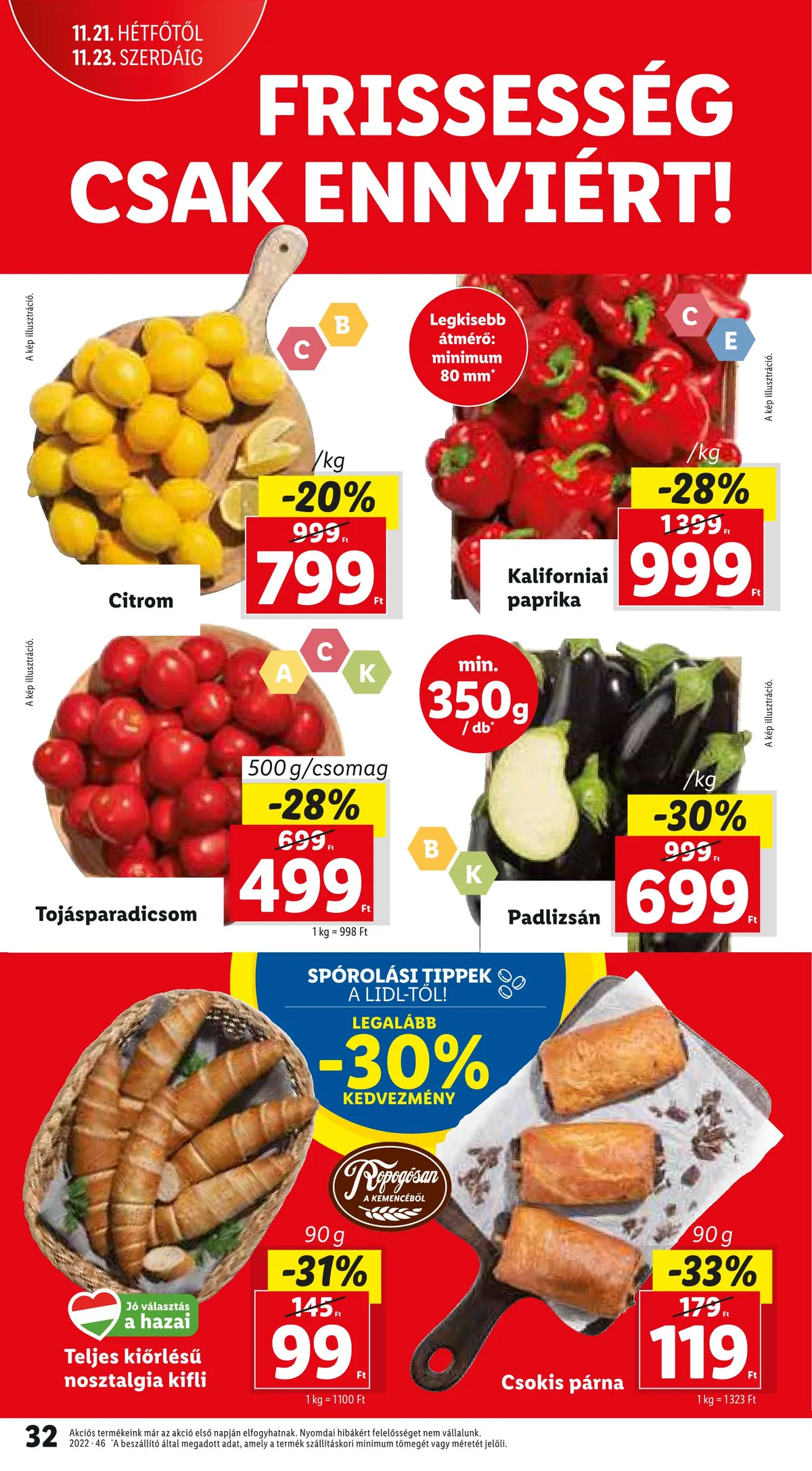 Lidl akciós újság 11.17–11.23 – 32. oldal