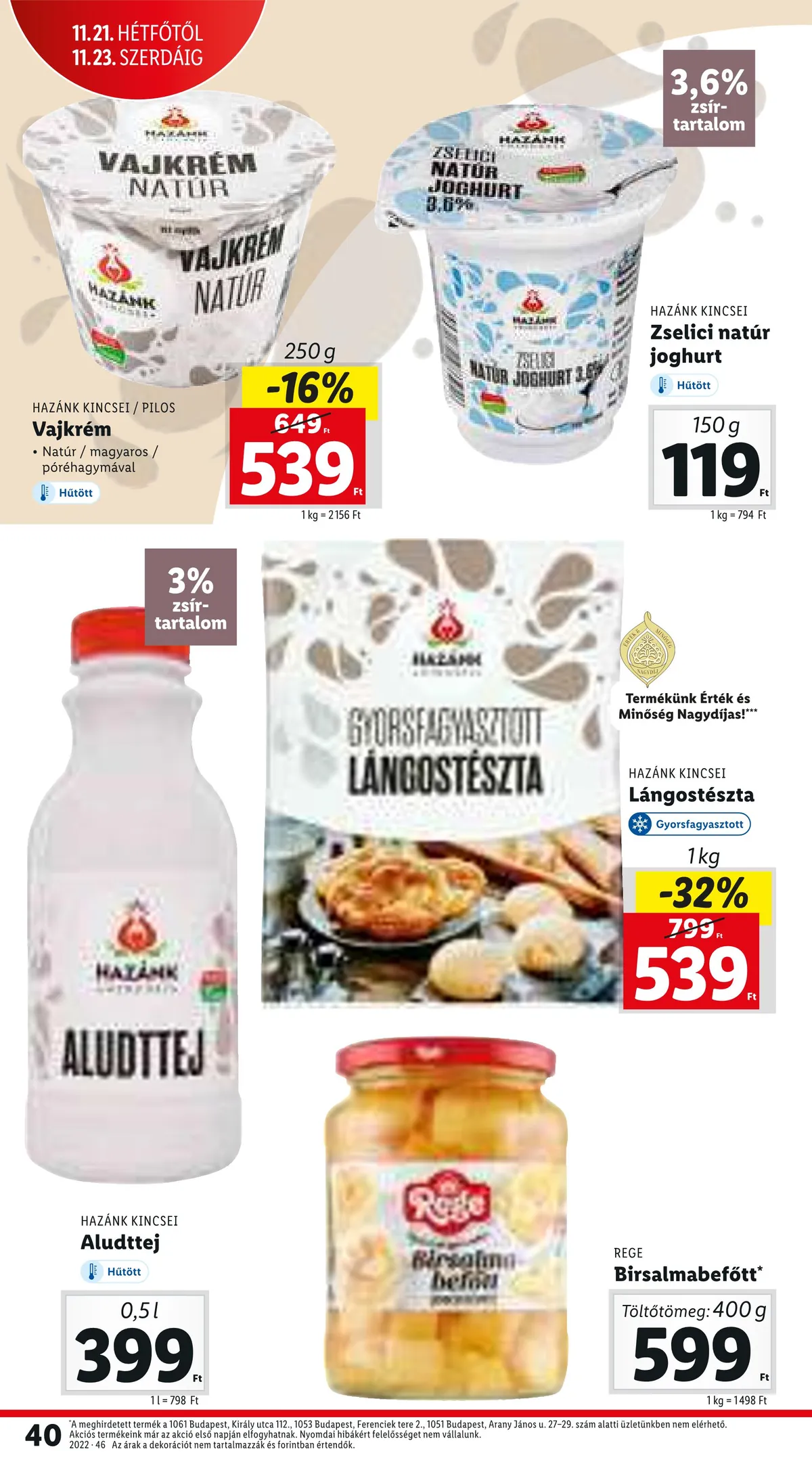 Lidl akciós újság 11.17–11.23 – 40. oldal