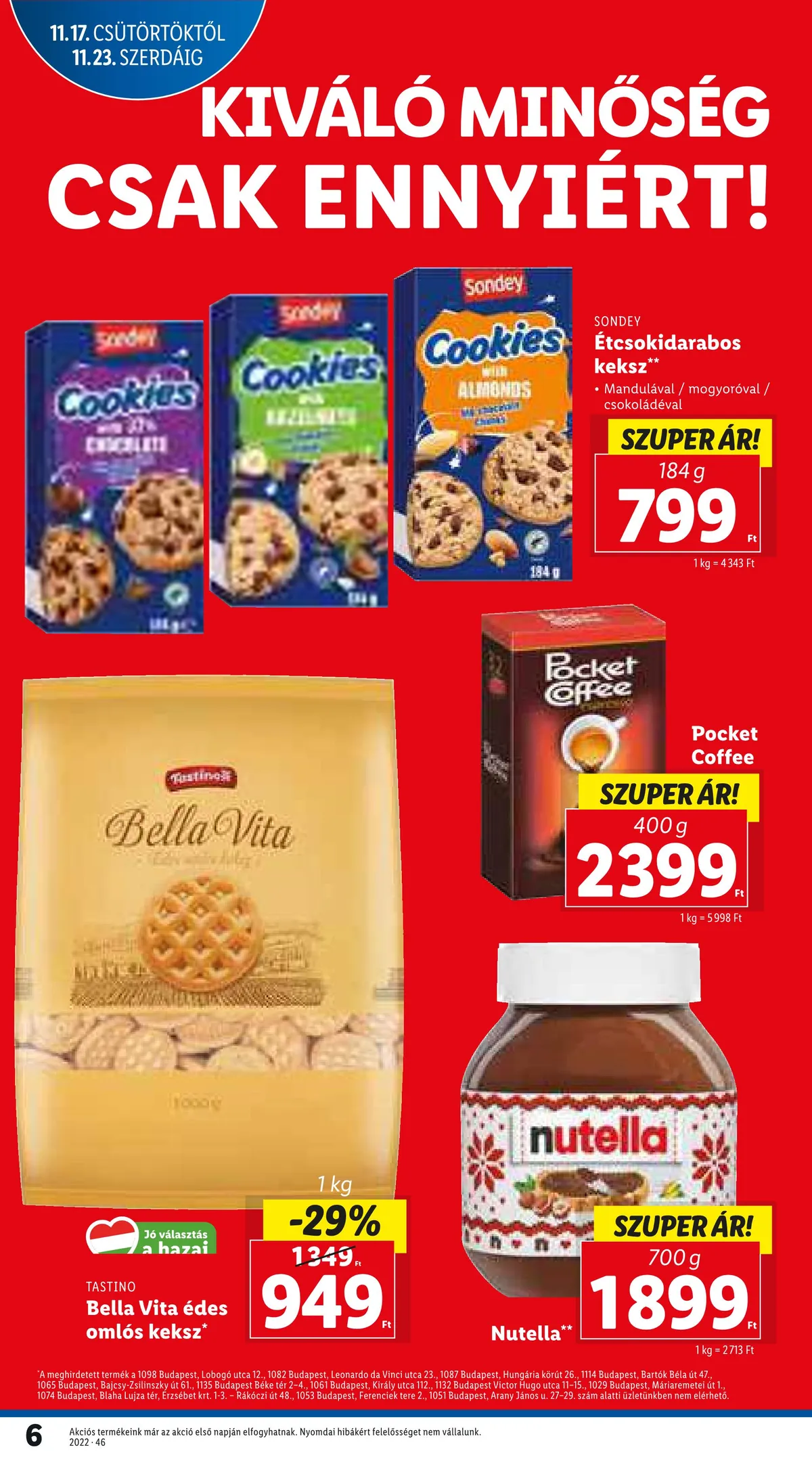 Lidl akciós újság 11.17–11.23 – 6. oldal
