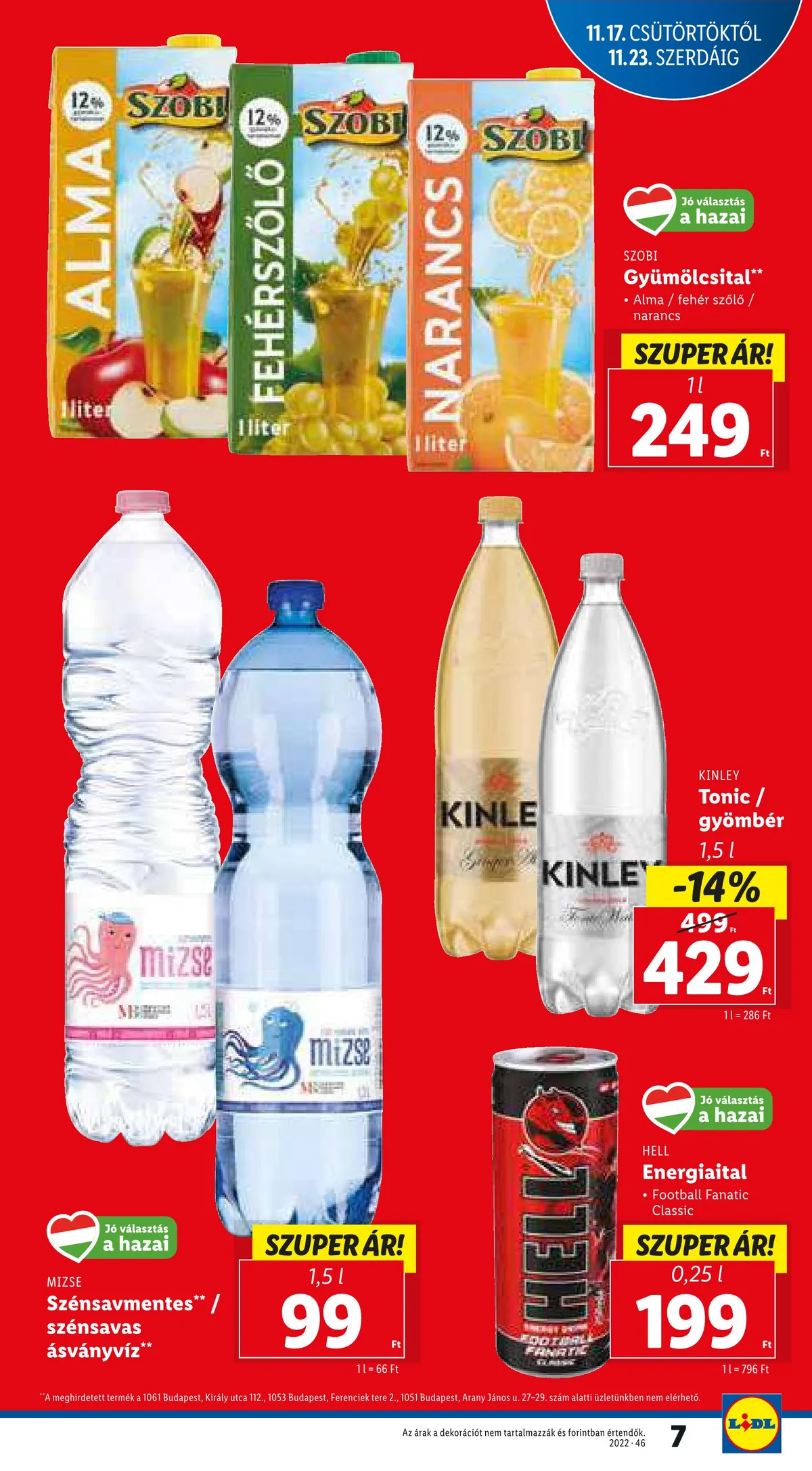 Lidl akciós újság 11.17–11.23 – 7. oldal
