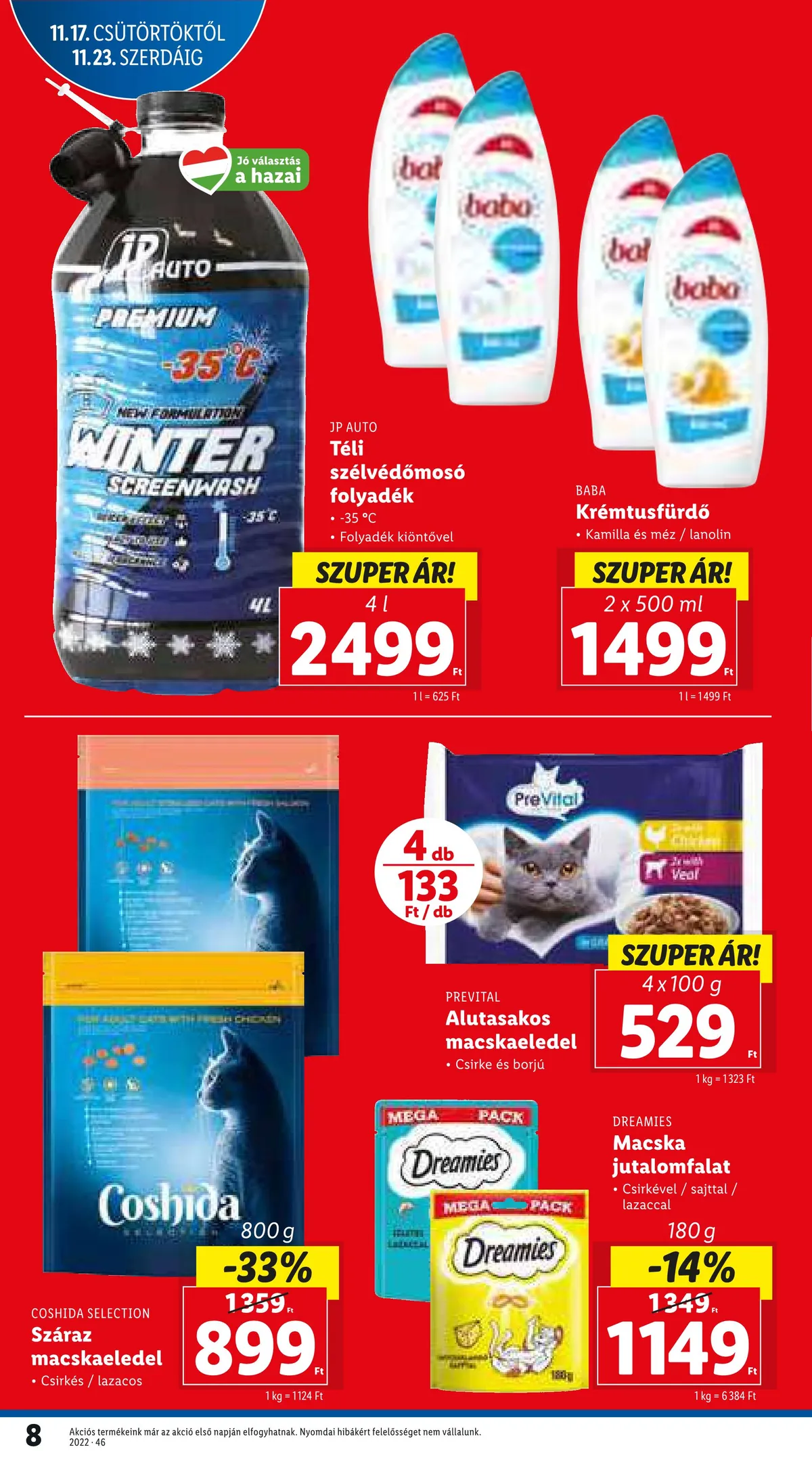 Lidl akciós újság 11.17–11.23 – 8. oldal