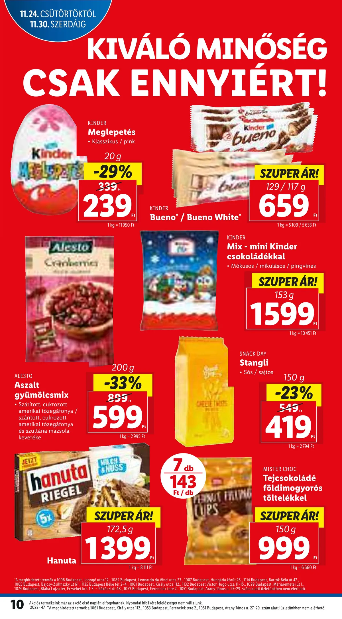 Lidl akciós újság 11.24–11.30 – 10. oldal