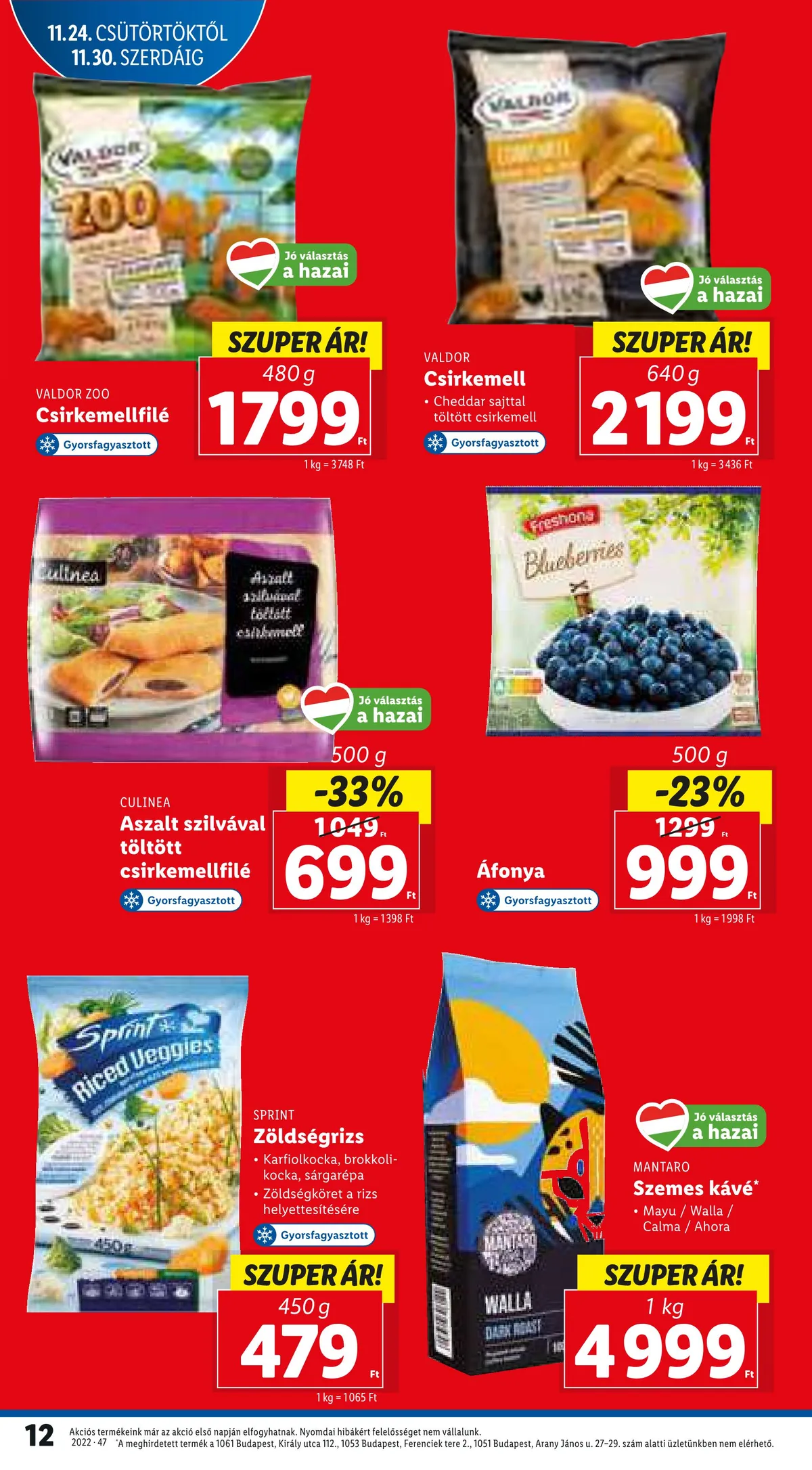 Lidl akciós újság 11.24–11.30 – 12. oldal