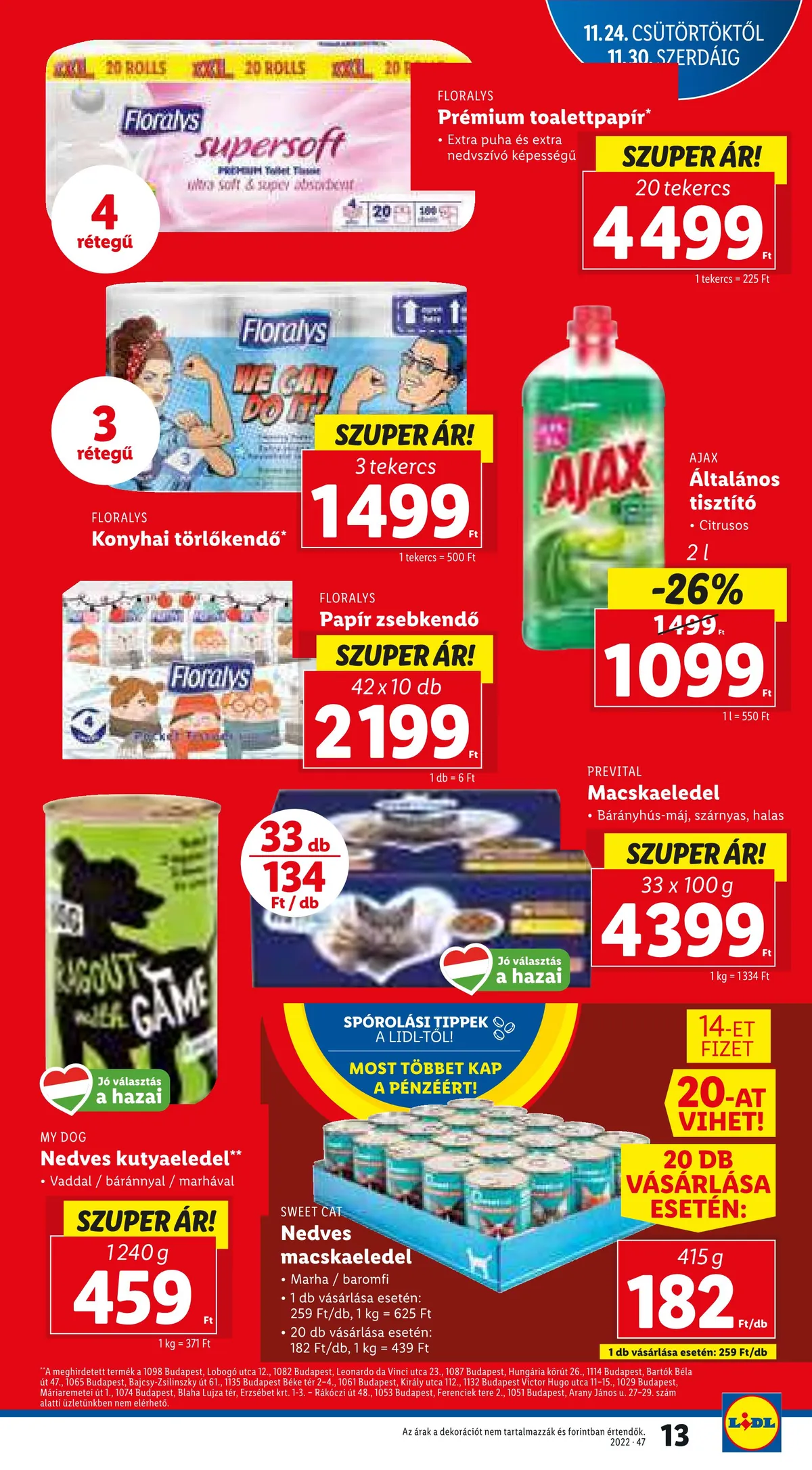Lidl akciós újság 11.24–11.30 – 13. oldal