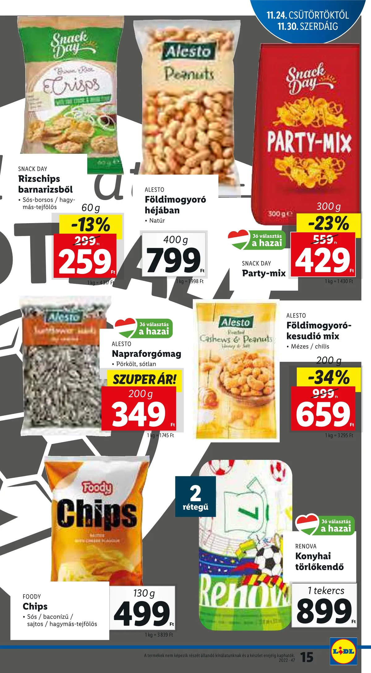 Lidl akciós újság 11.24–11.30 – 15. oldal