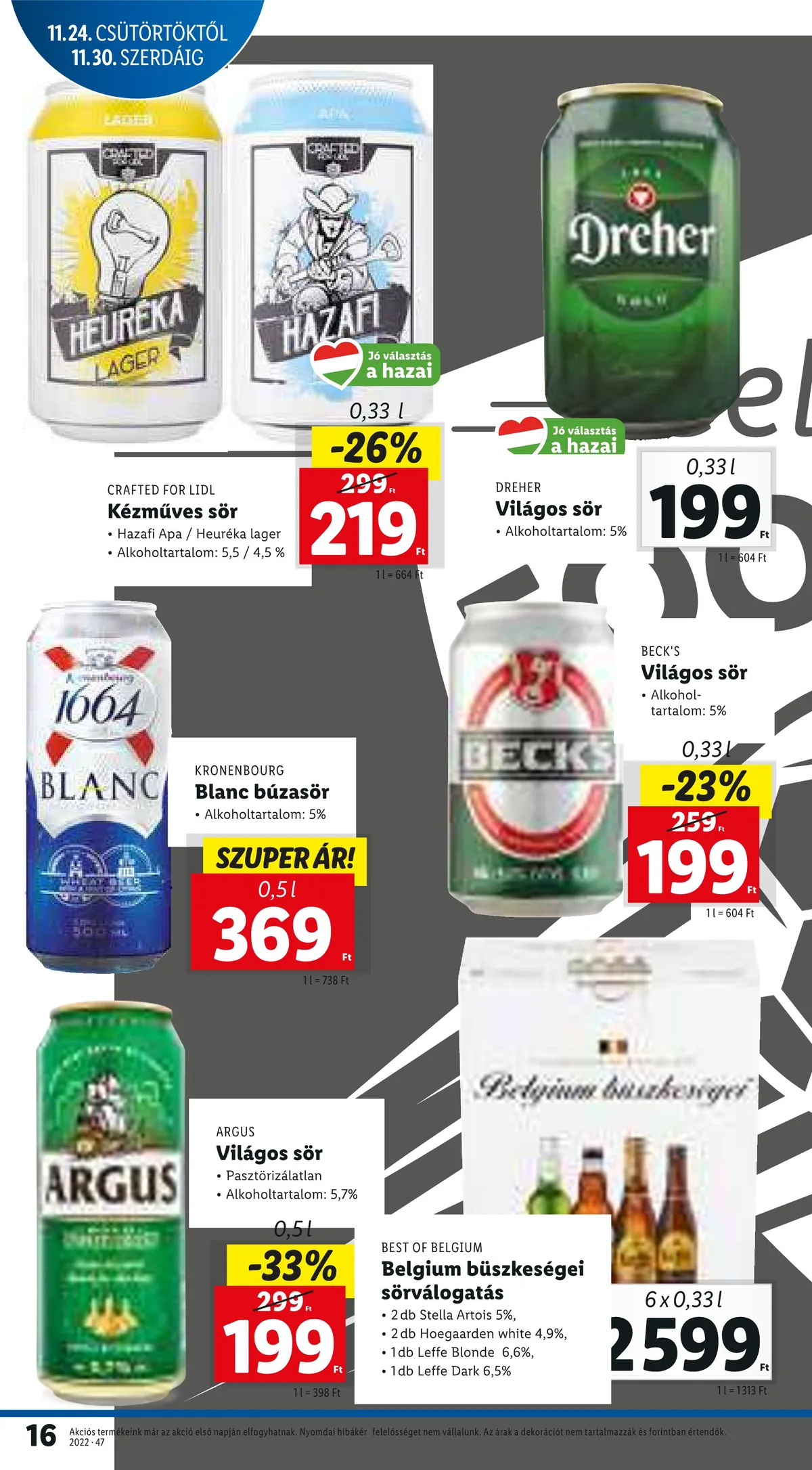 Lidl akciós újság 11.24–11.30 – 16. oldal