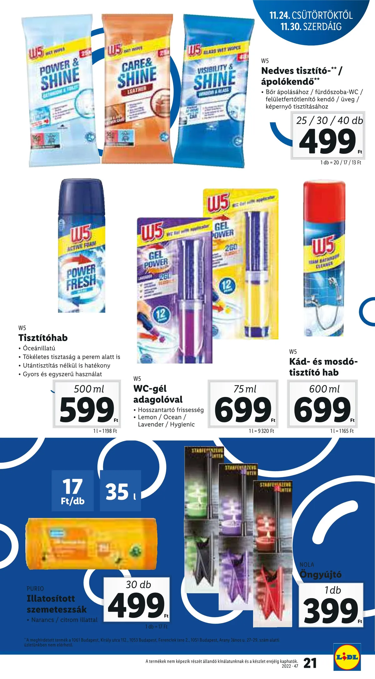 Lidl akciós újság 11.24–11.30 – 21. oldal