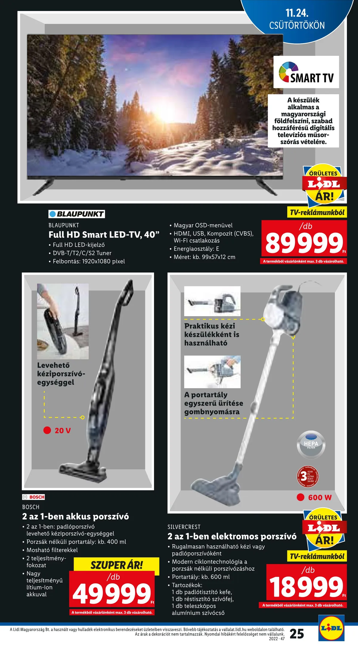Lidl akciós újság 11.24–11.30 – 25. oldal