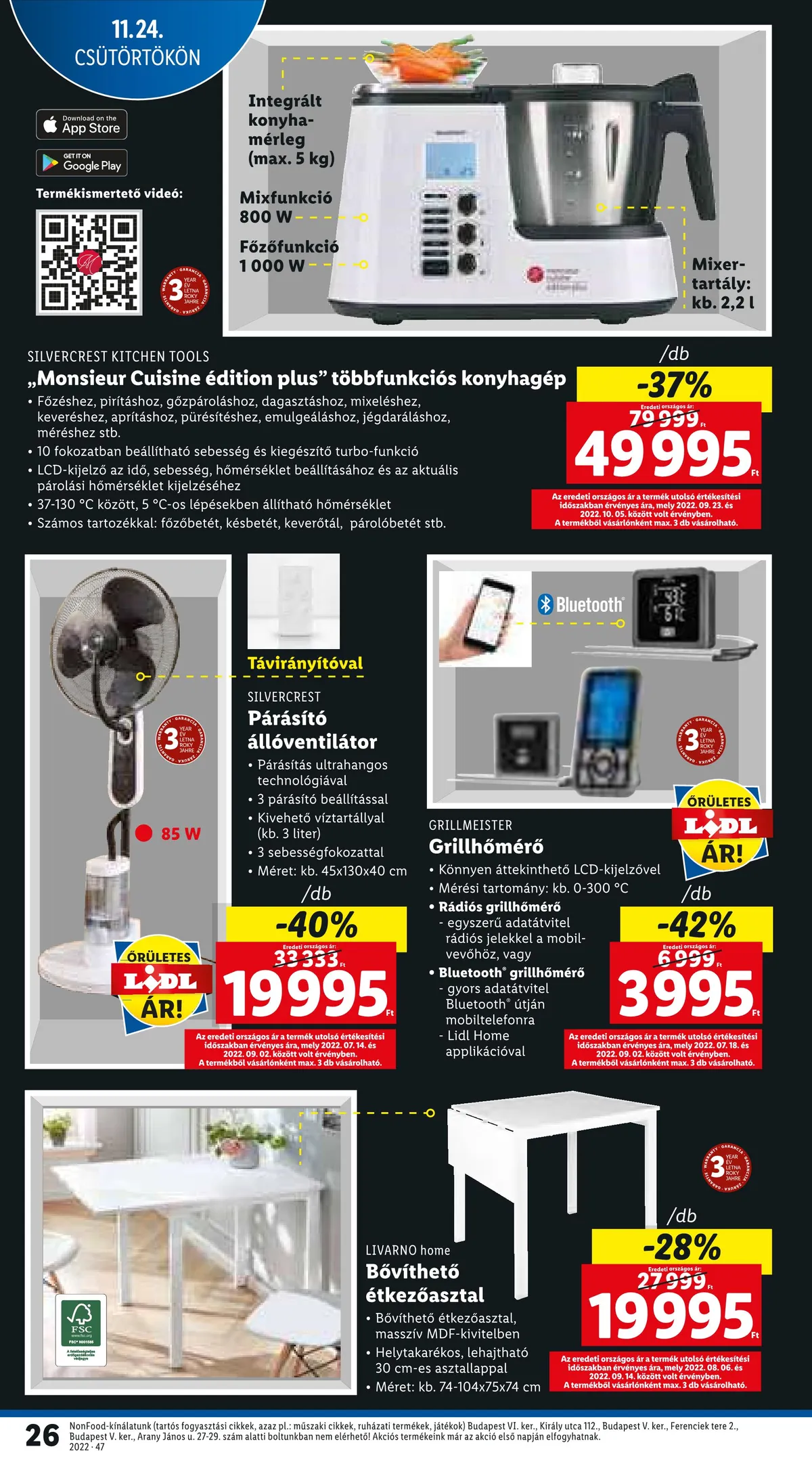 Lidl akciós újság 11.24–11.30 – 26. oldal