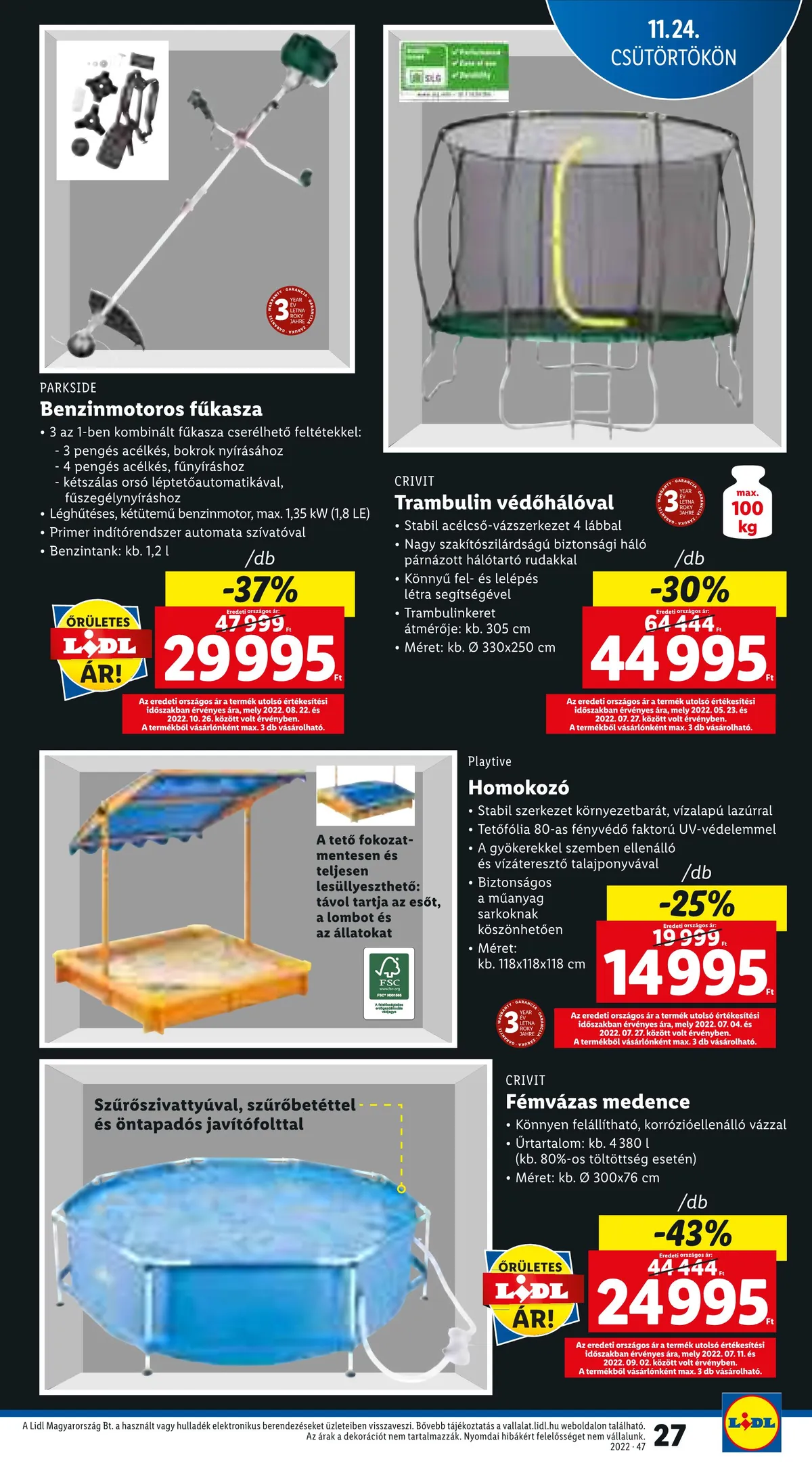 Lidl akciós újság 11.24–11.30 – 27. oldal