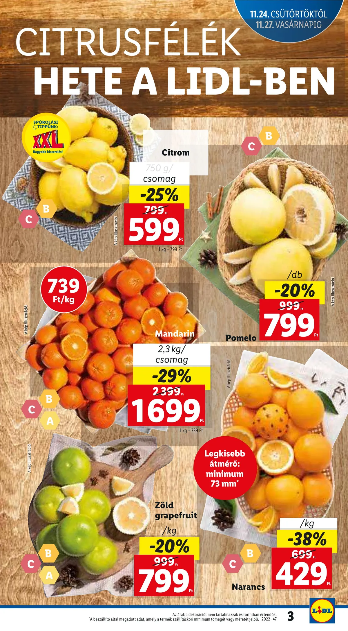 Lidl akciós újság 11.24–11.30 – 3. oldal