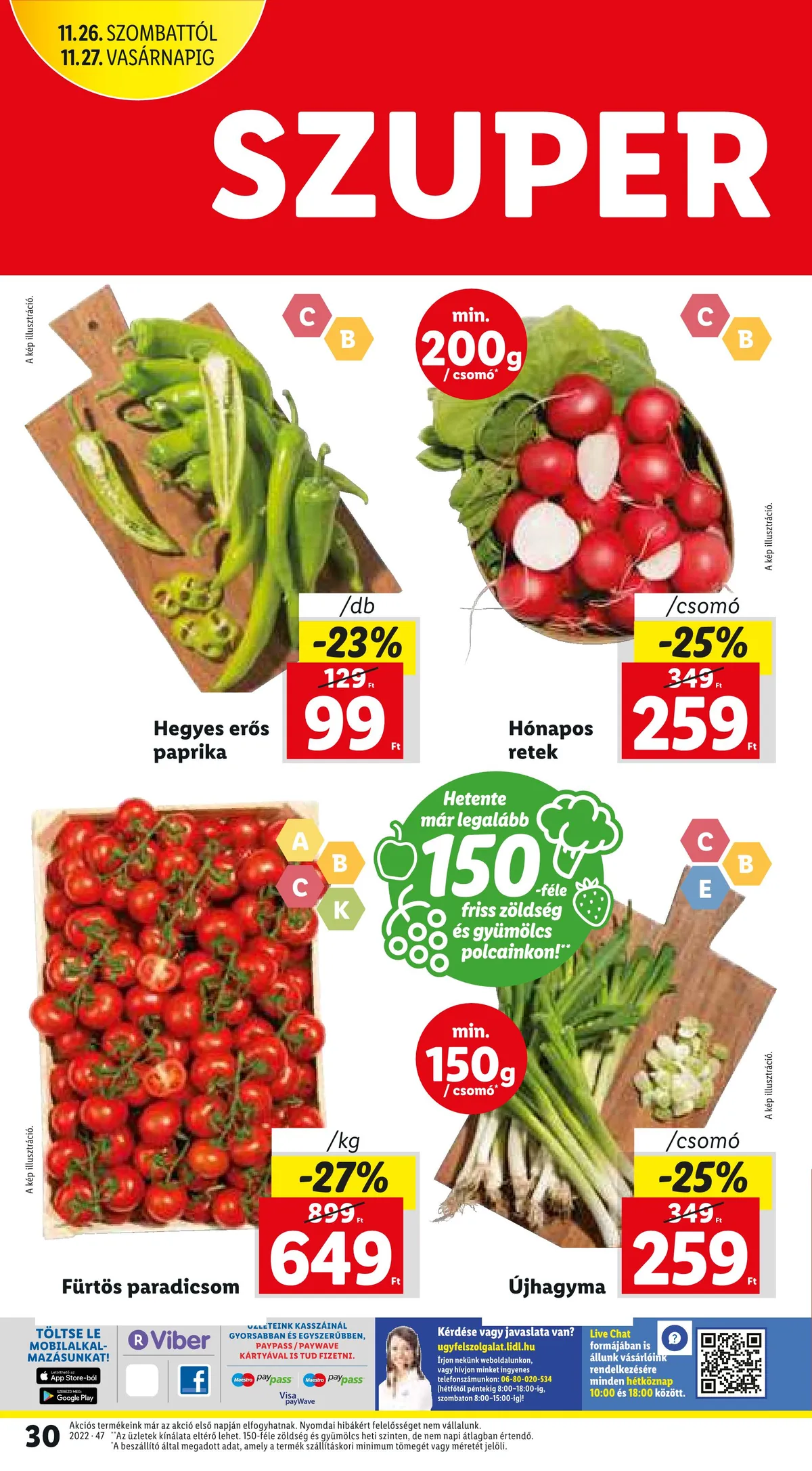 Lidl akciós újság 11.24–11.30 – 30. oldal