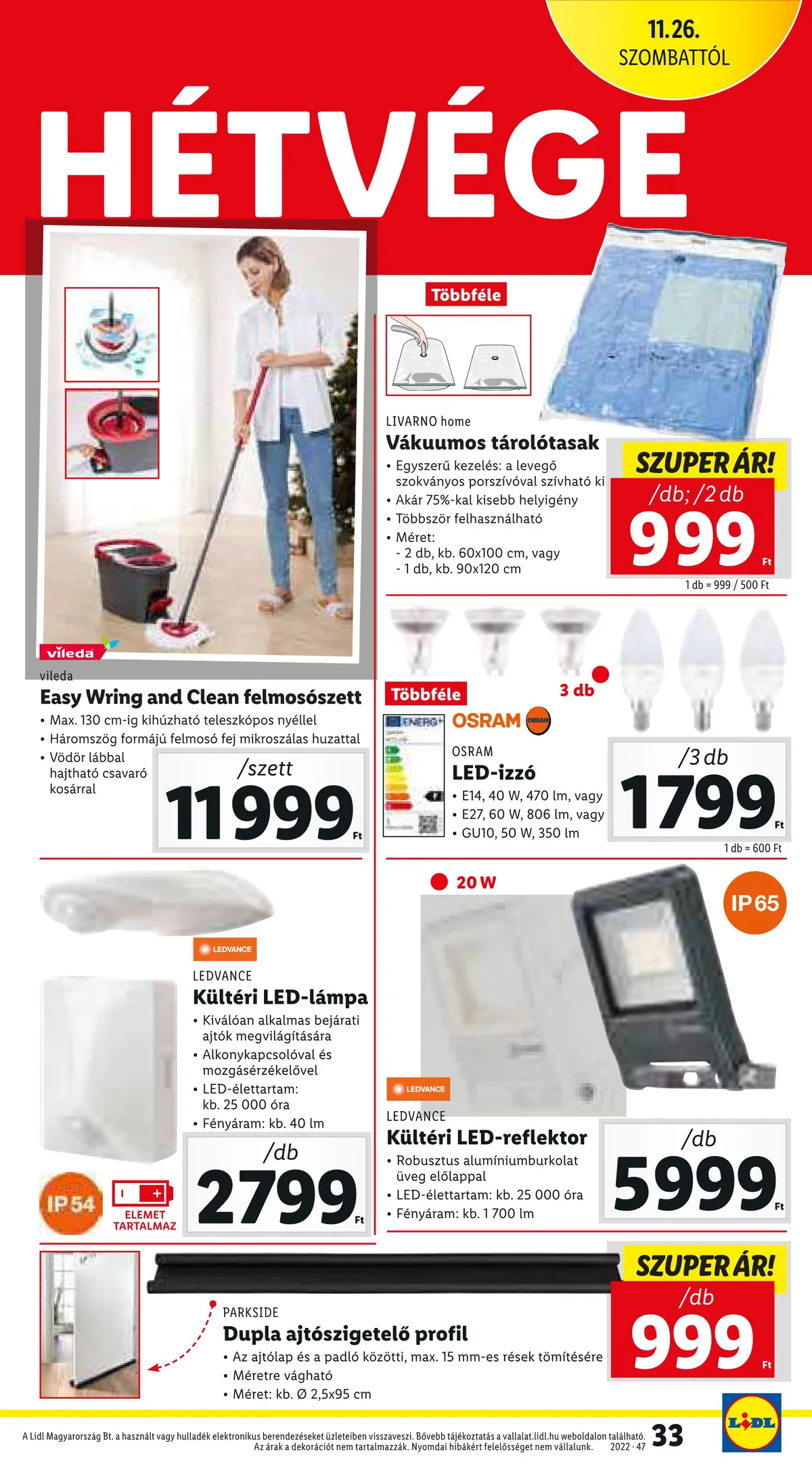 Lidl akciós újság 11.24–11.30 – 33. oldal