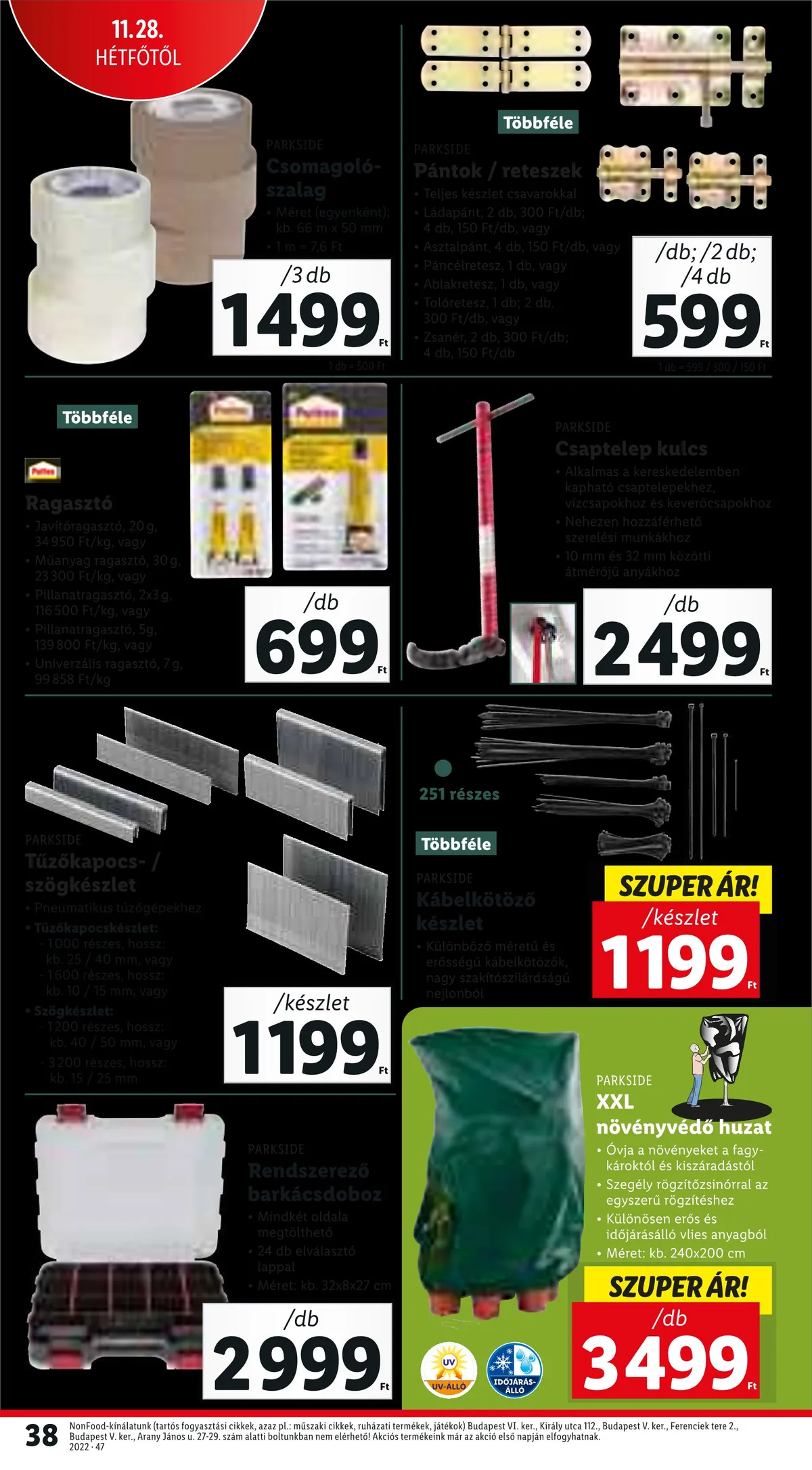 Lidl akciós újság 11.24–11.30 – 38. oldal