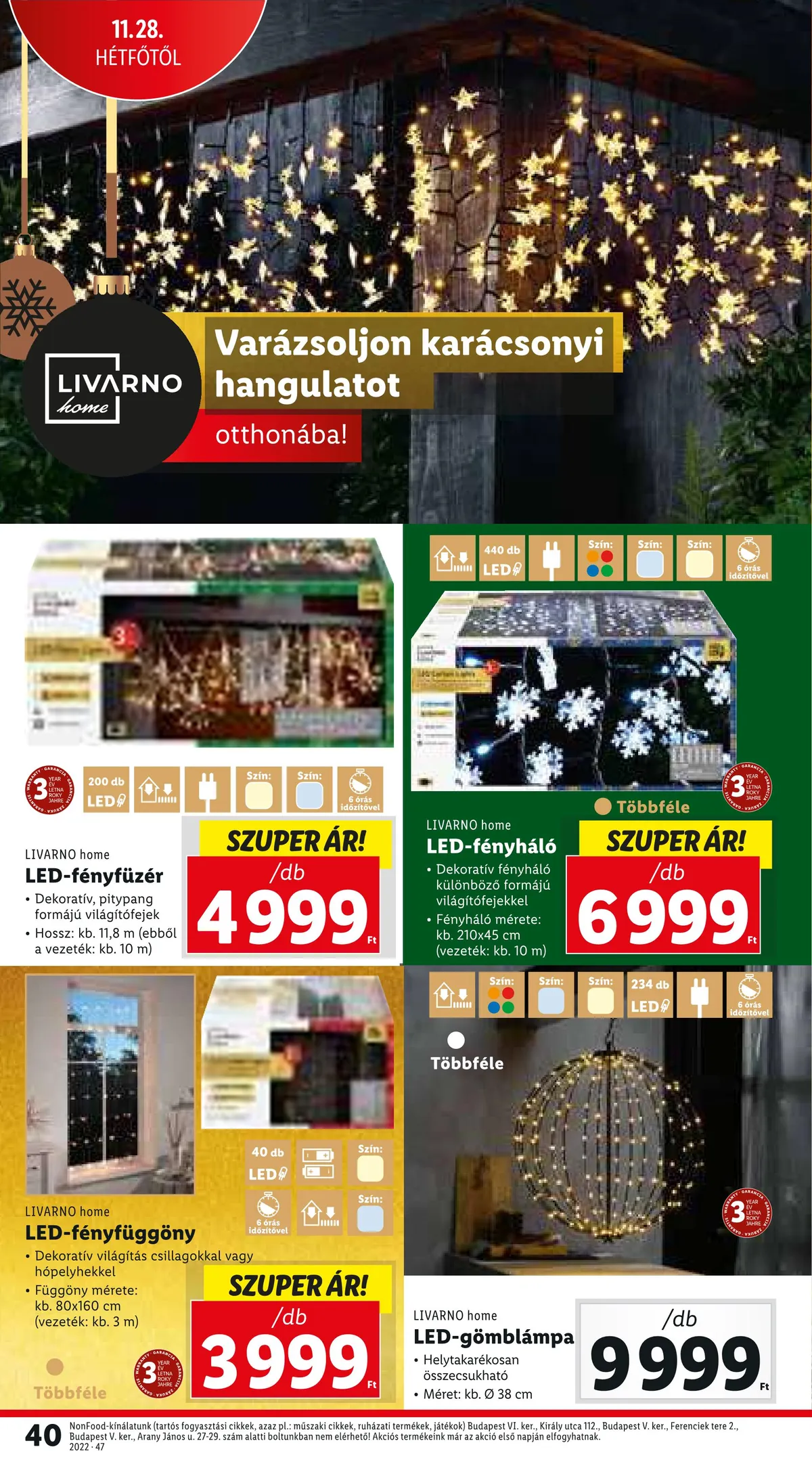 Lidl akciós újság 11.24–11.30 – 40. oldal