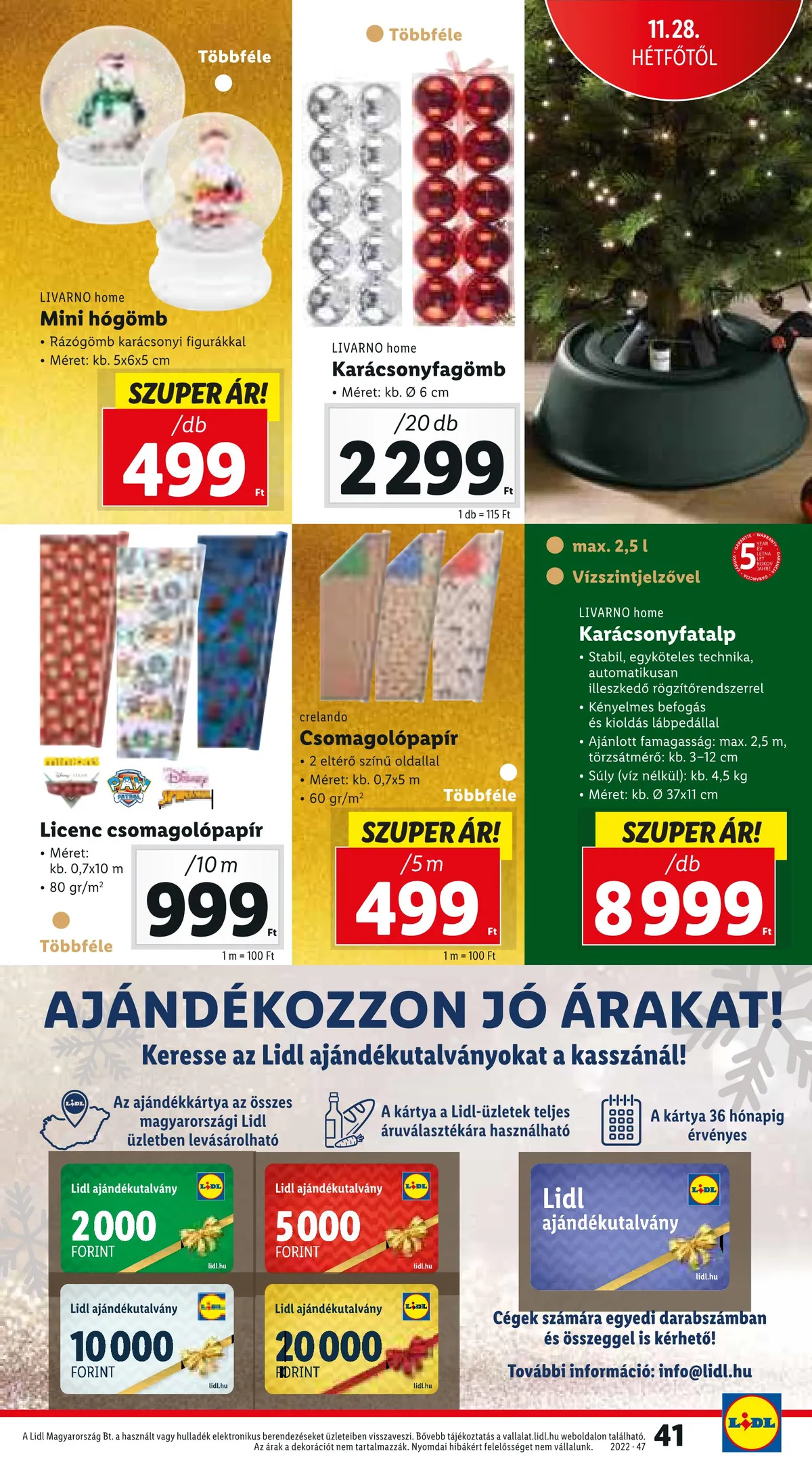 Lidl akciós újság 11.24–11.30 – 41. oldal