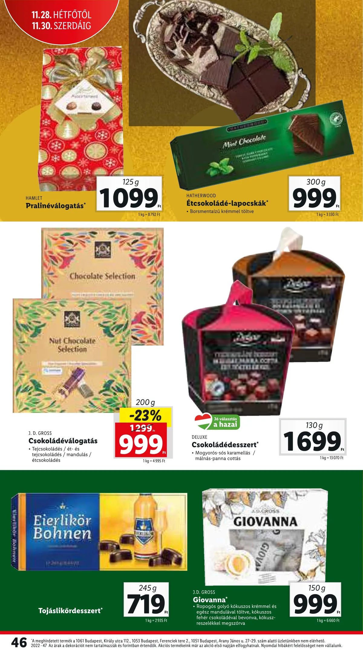 Lidl akciós újság 11.24–11.30 – 46. oldal