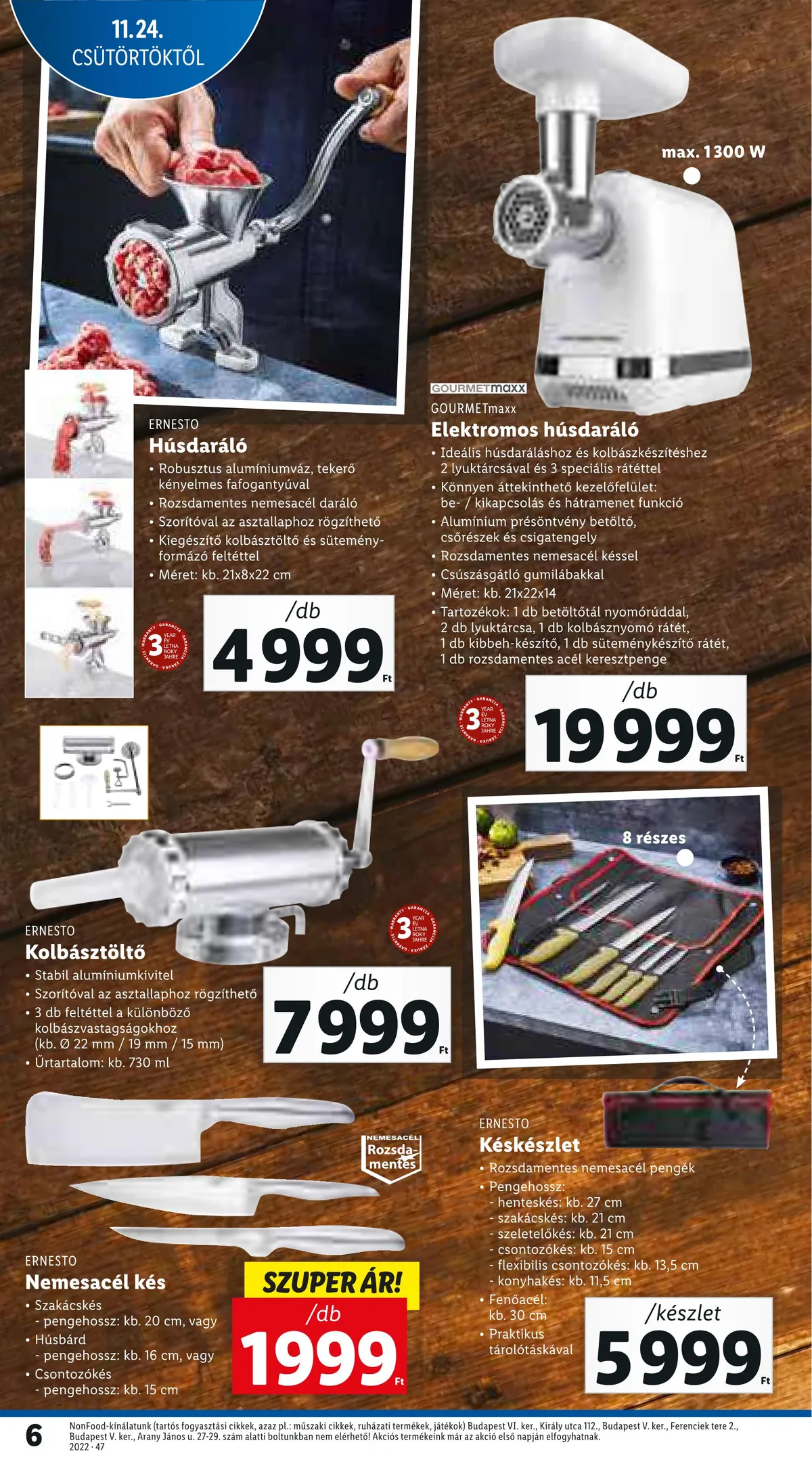 Lidl akciós újság 11.24–11.30 – 6. oldal