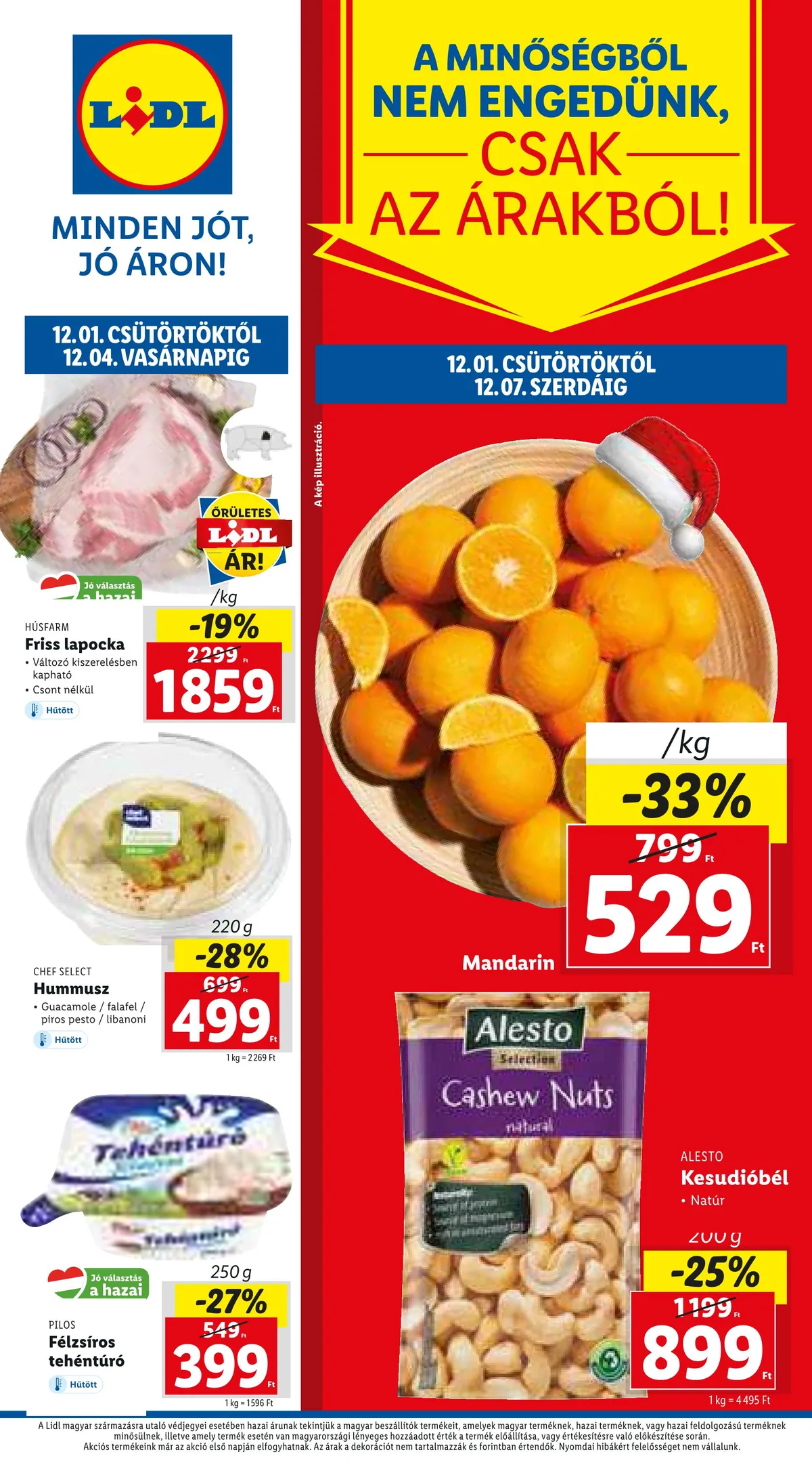 Lidl akciós újság 12.01–12.07