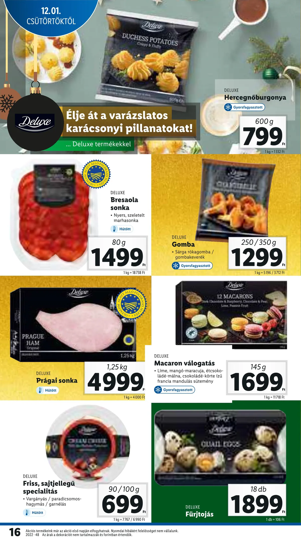 Lidl akciós újság 12.01–12.07 – 16. oldal