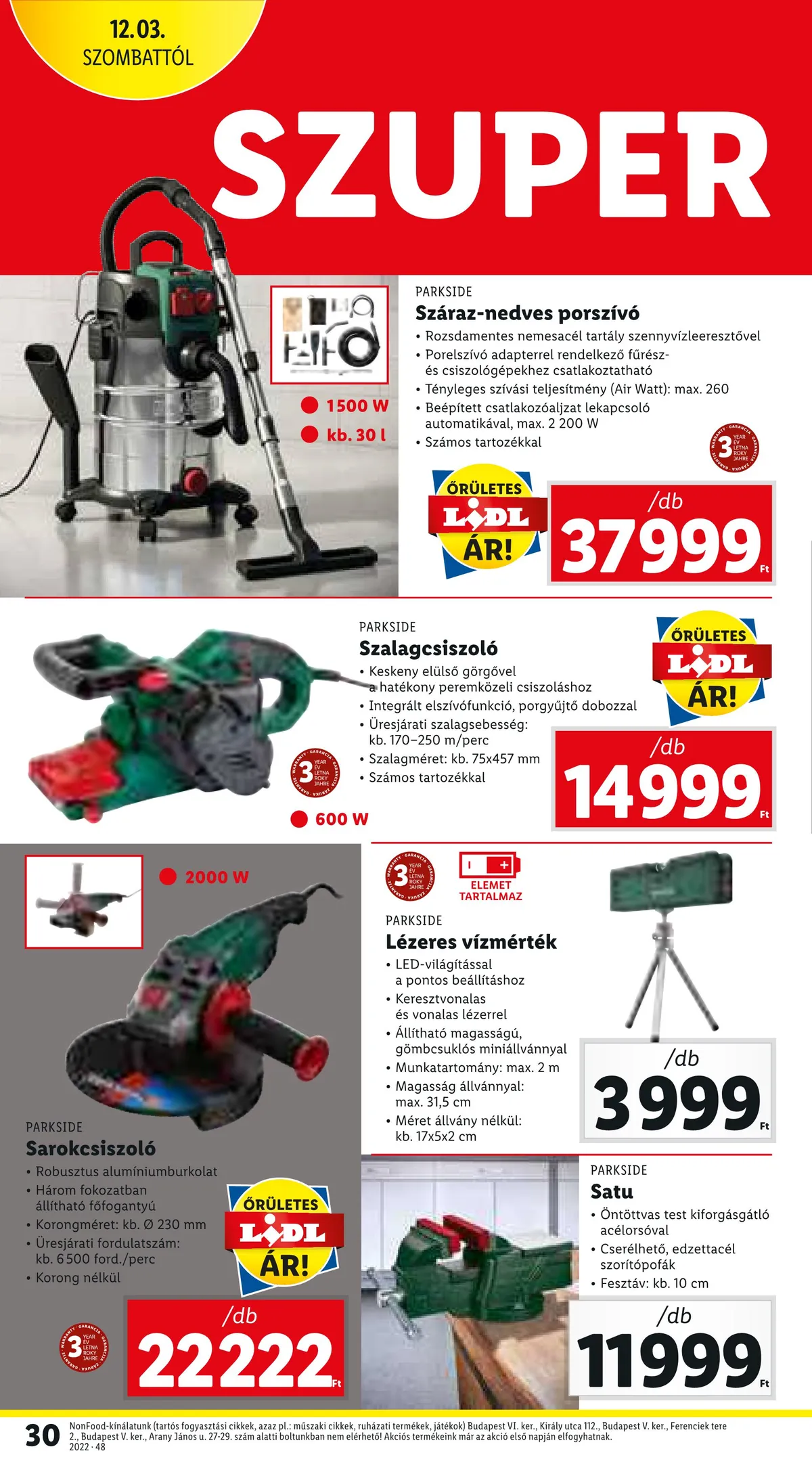 Lidl akciós újság 12.01–12.07 – 30. oldal