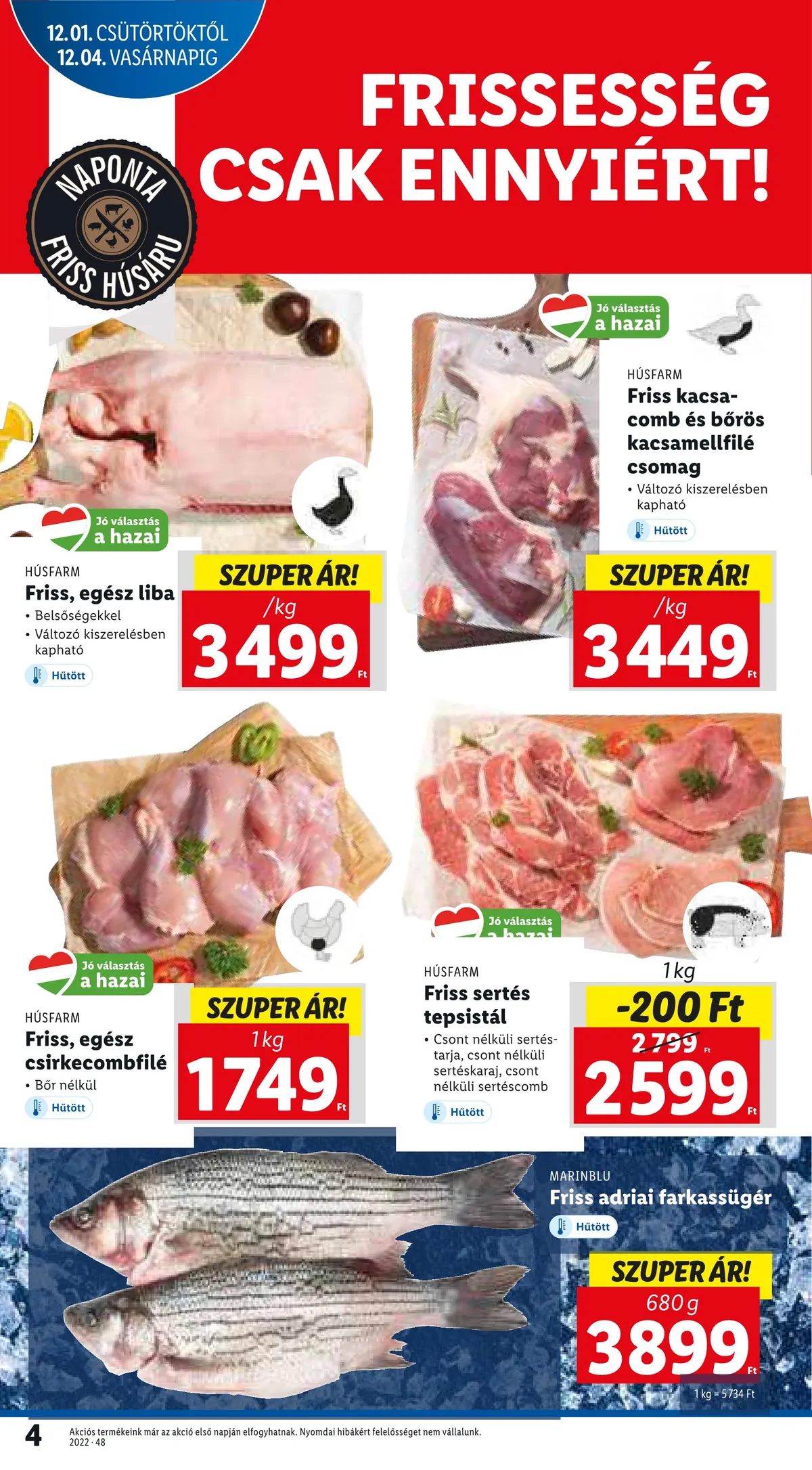 Lidl akciós újság 12.01–12.07 – 4. oldal