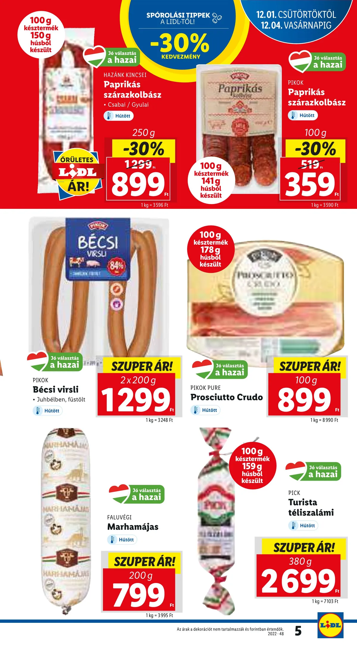 Lidl akciós újság 12.01–12.07 – 5. oldal