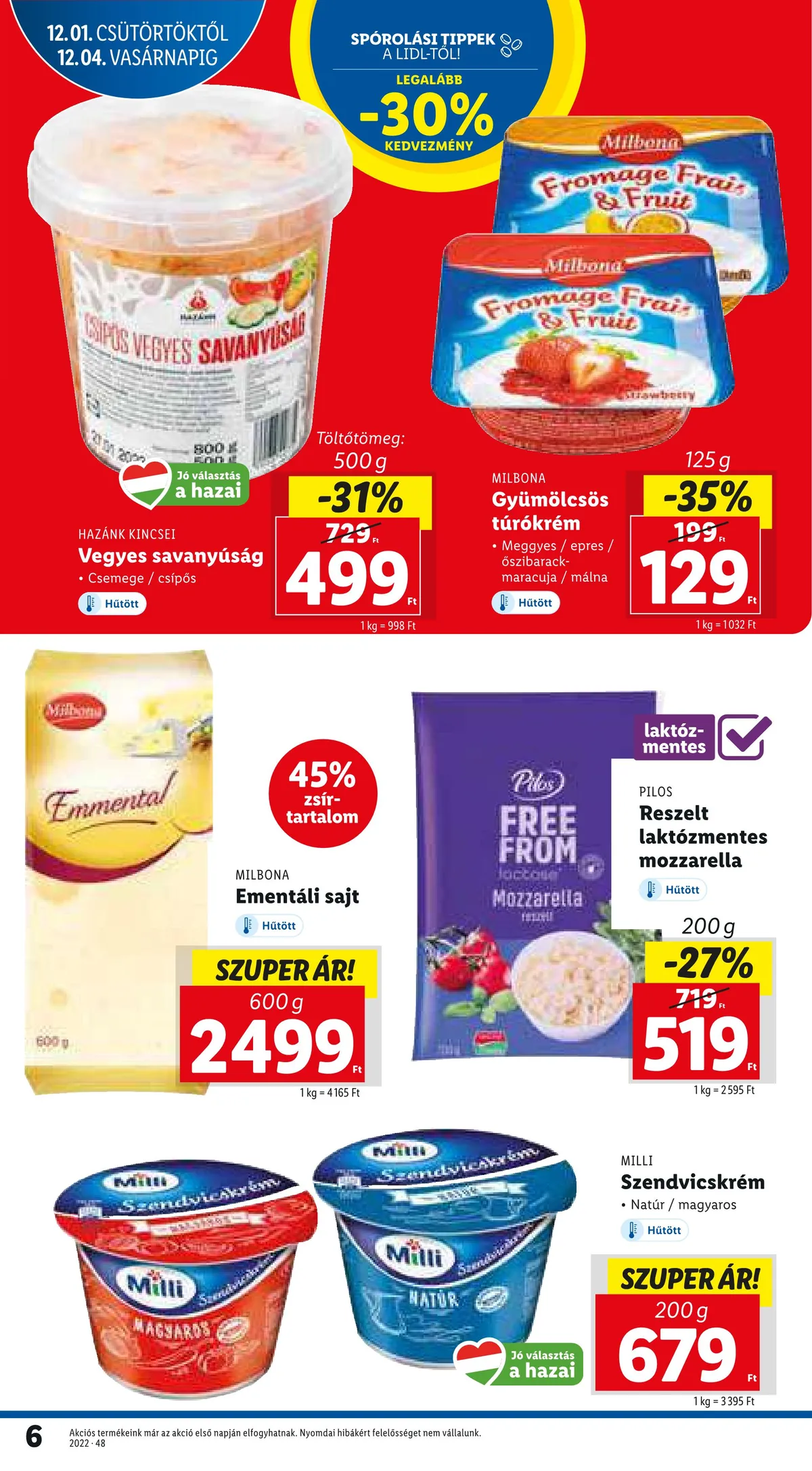 Lidl akciós újság 12.01–12.07 – 6. oldal